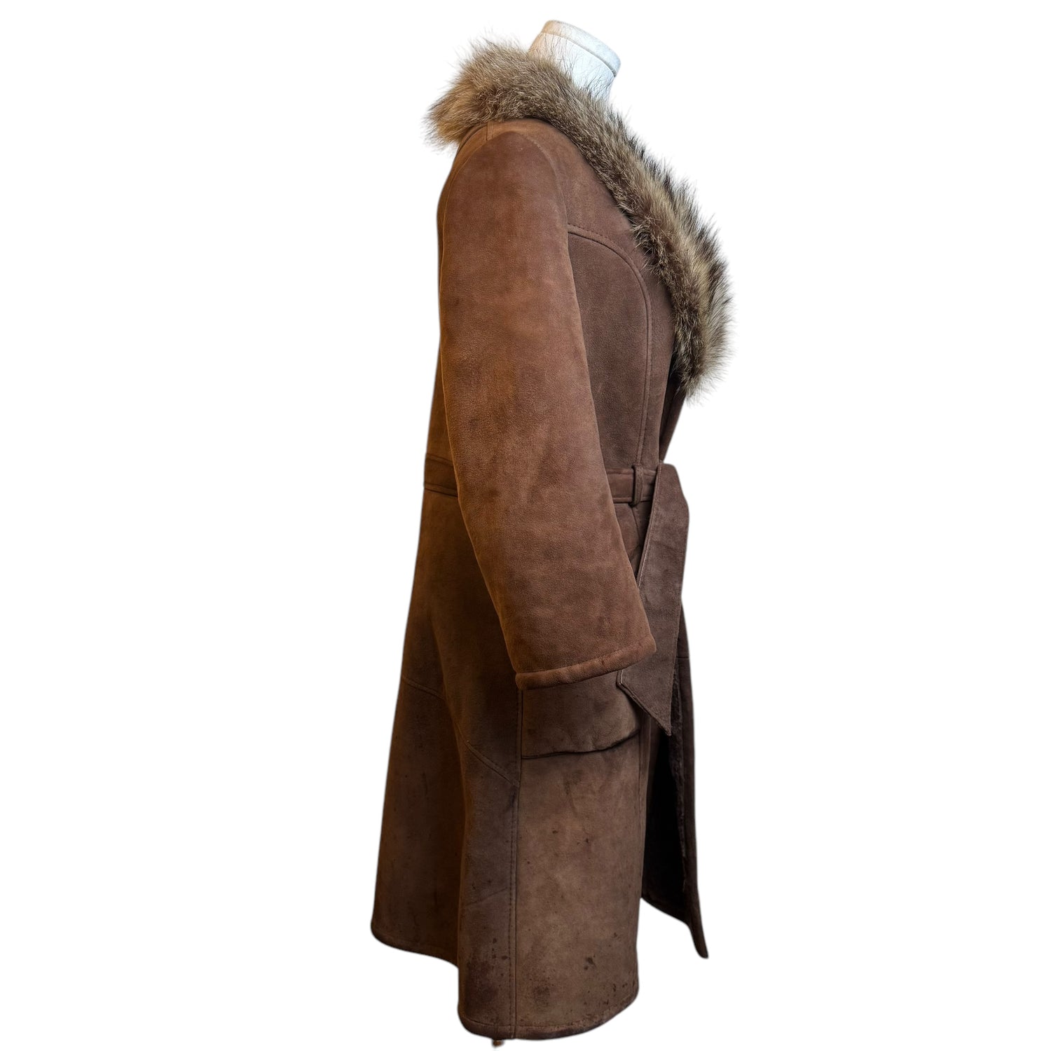 Brown Vintage Fur Jacket