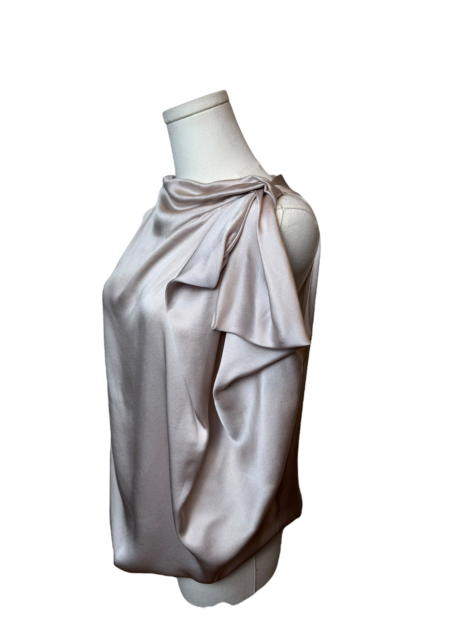 Lanvin Blush Silk Tank Top