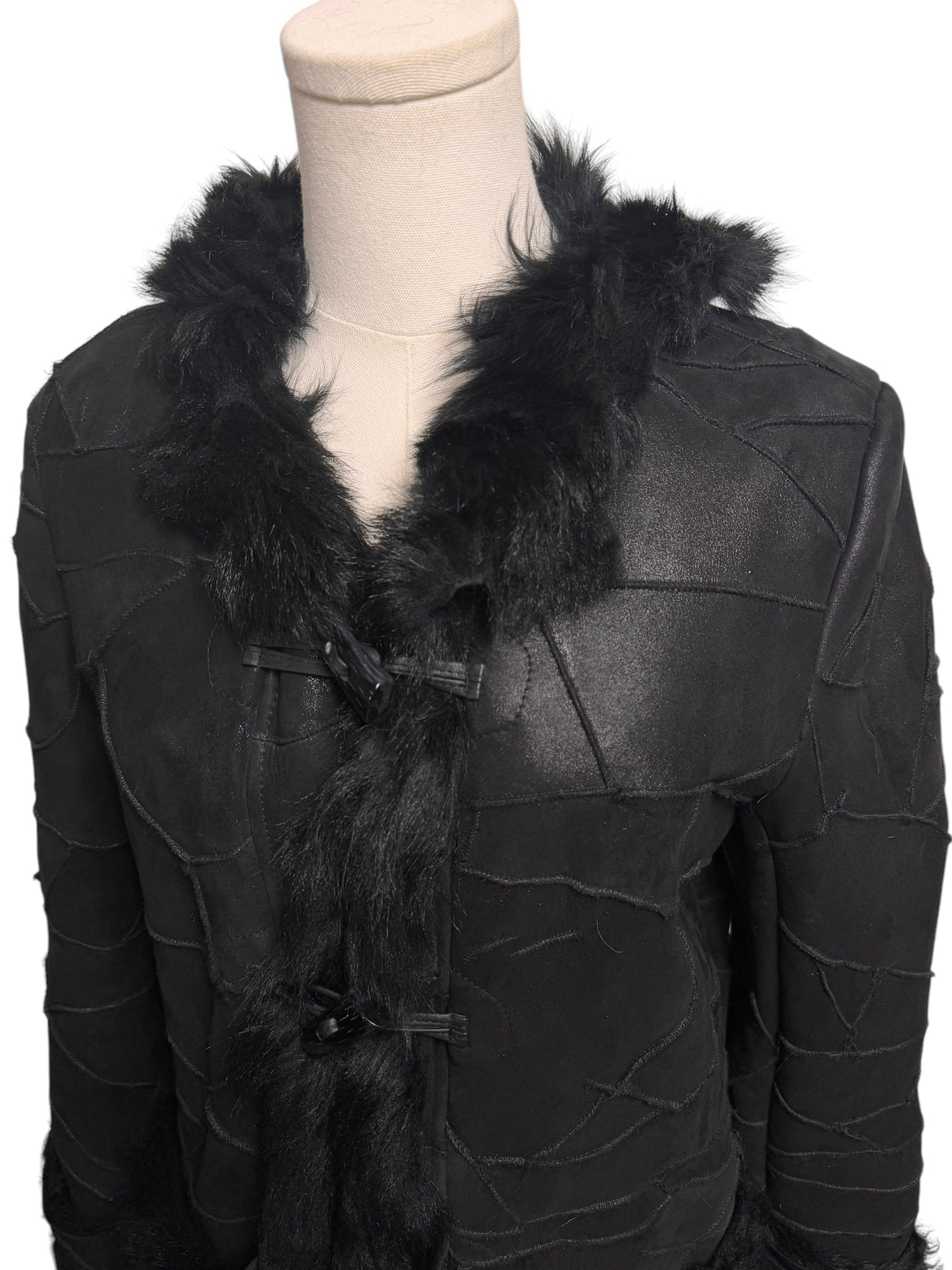 Black Vintage Fur Jacket