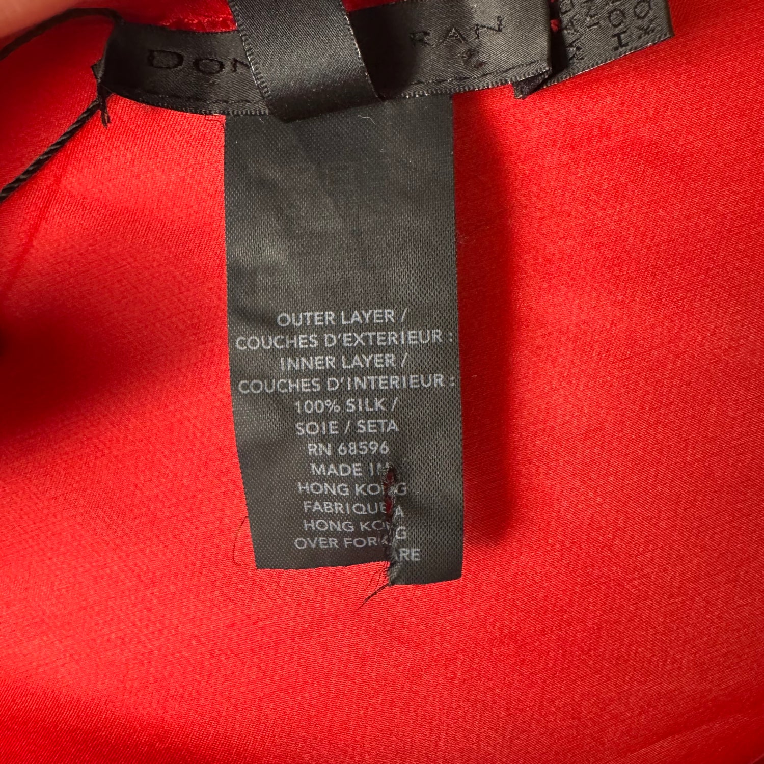 Donna Karan Draped Silk Top