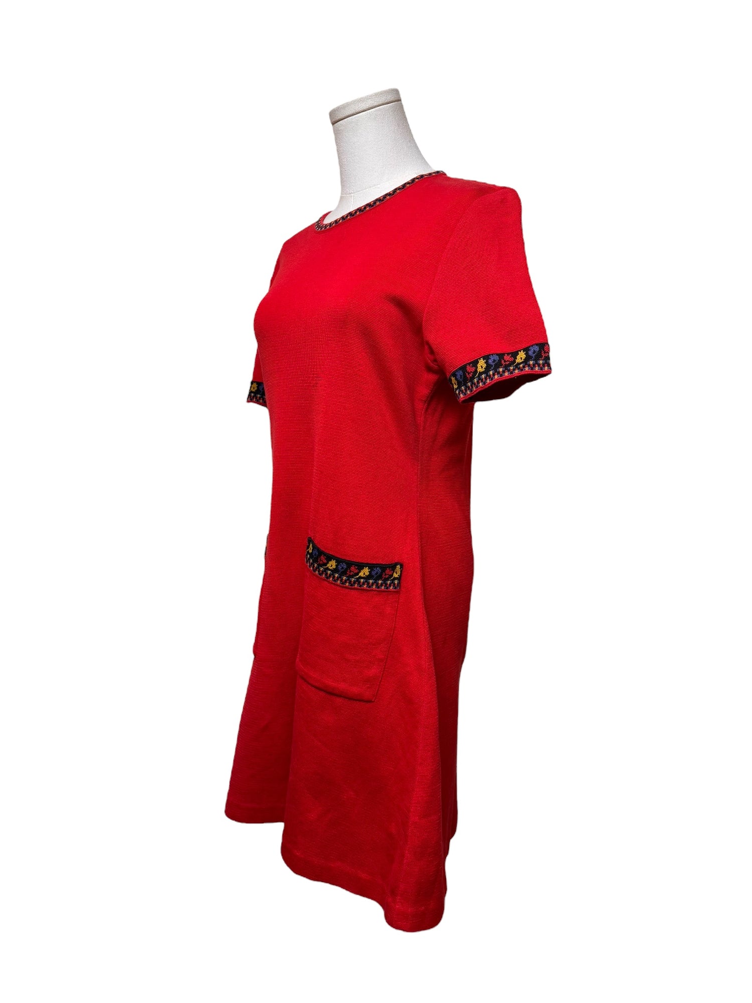 YSL Red Knit Mini Dress