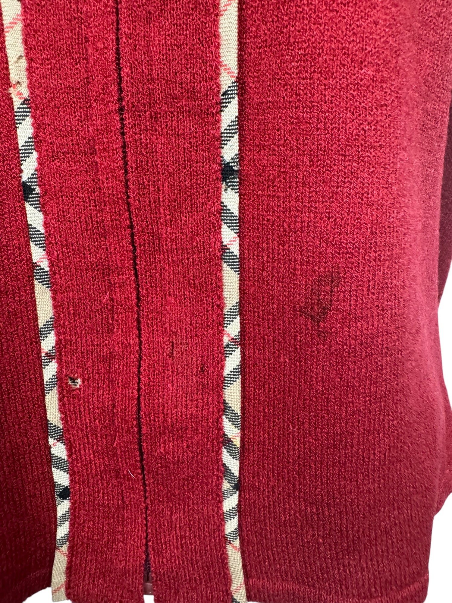 Vintage Burberry Red Top