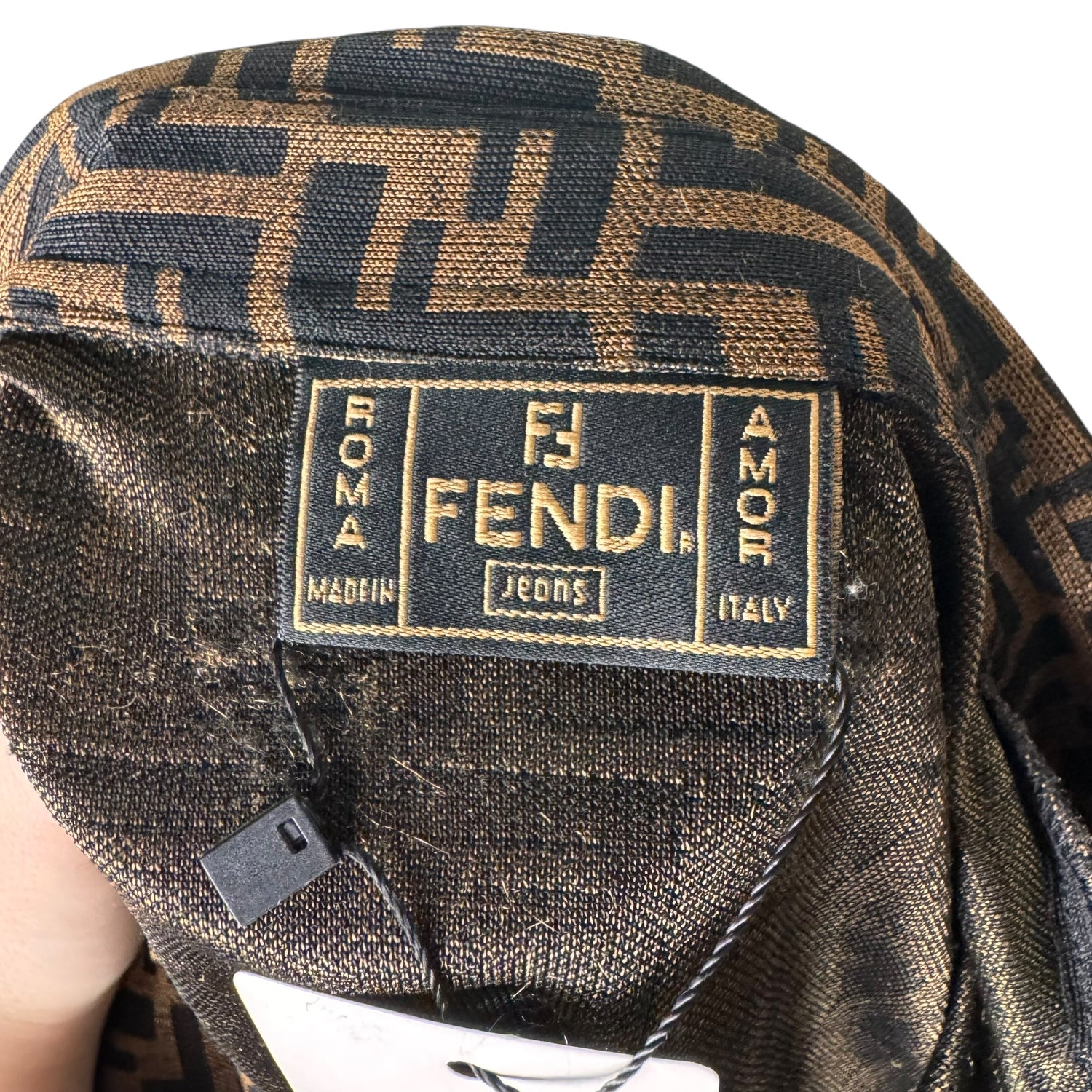 Fendi Long Sleeve Zucca Print Button Up