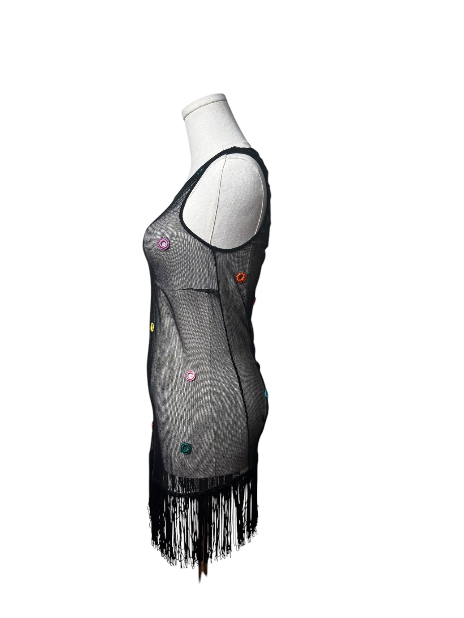 Dolce & Gabbana Mesh Tank w/ Mirror Disks