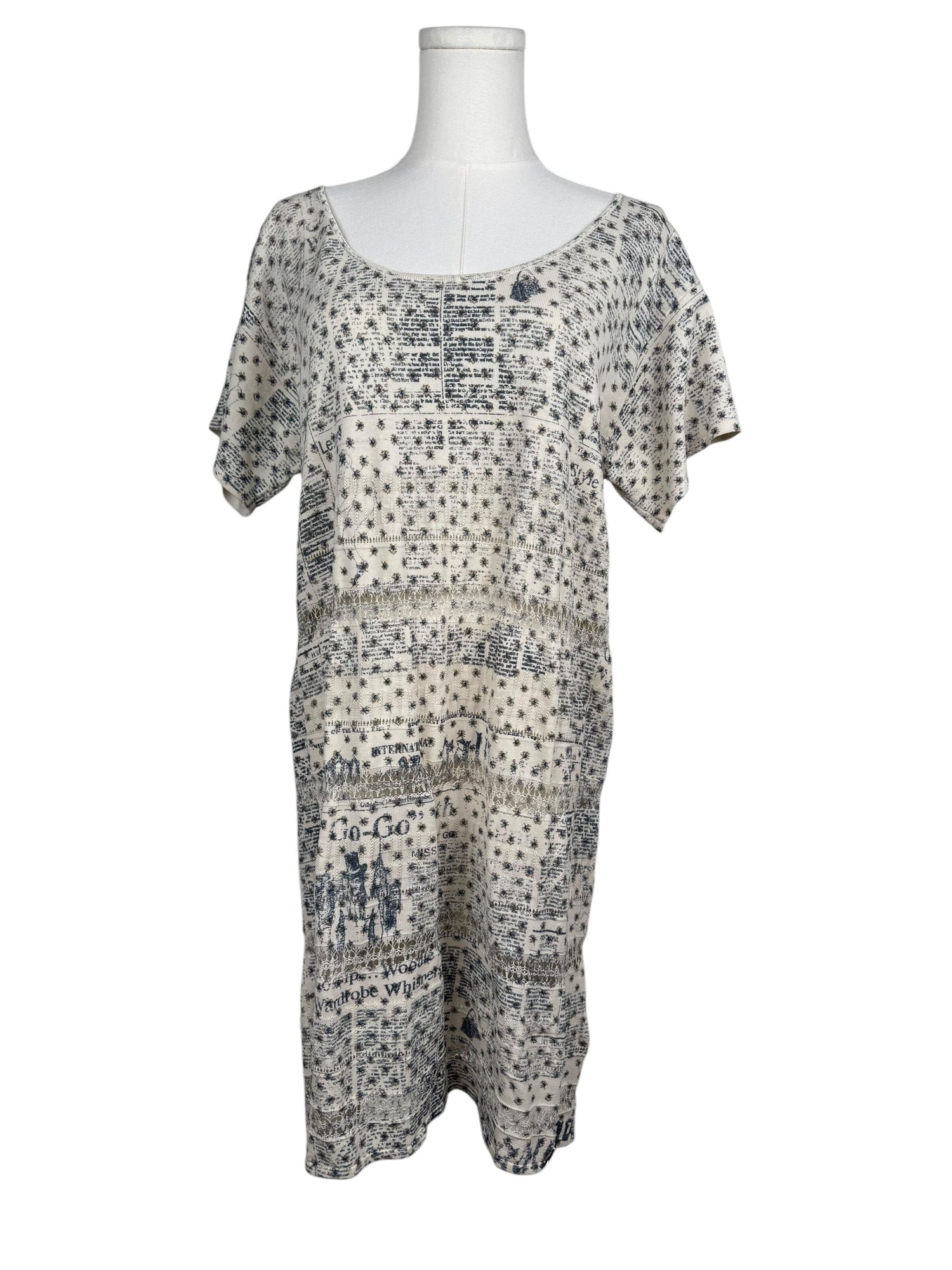 John Galliano Printed Shift Dress