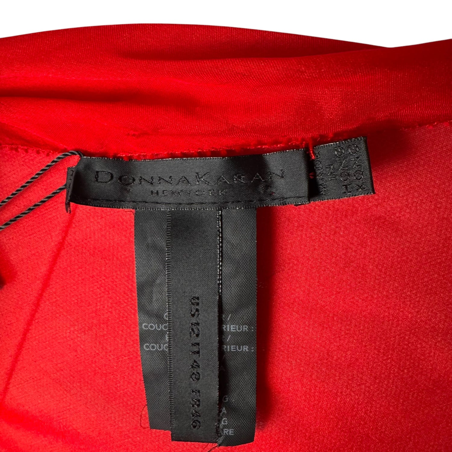 Donna Karan Draped Silk Top