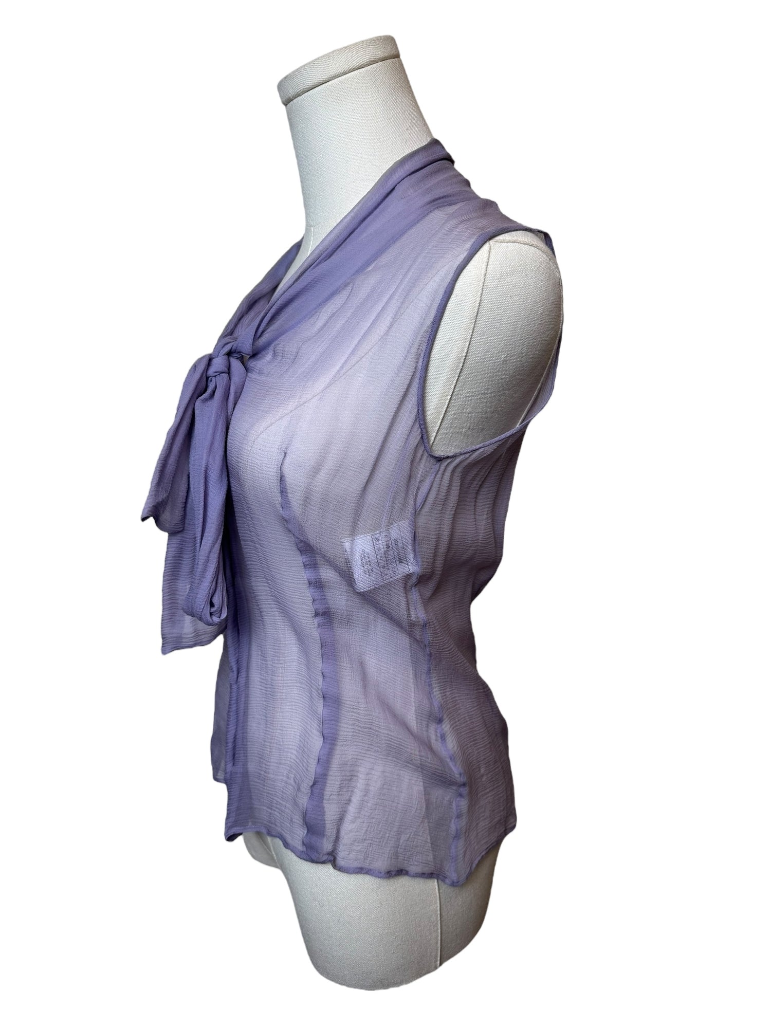 Christian Dior Purple Sheer Tank