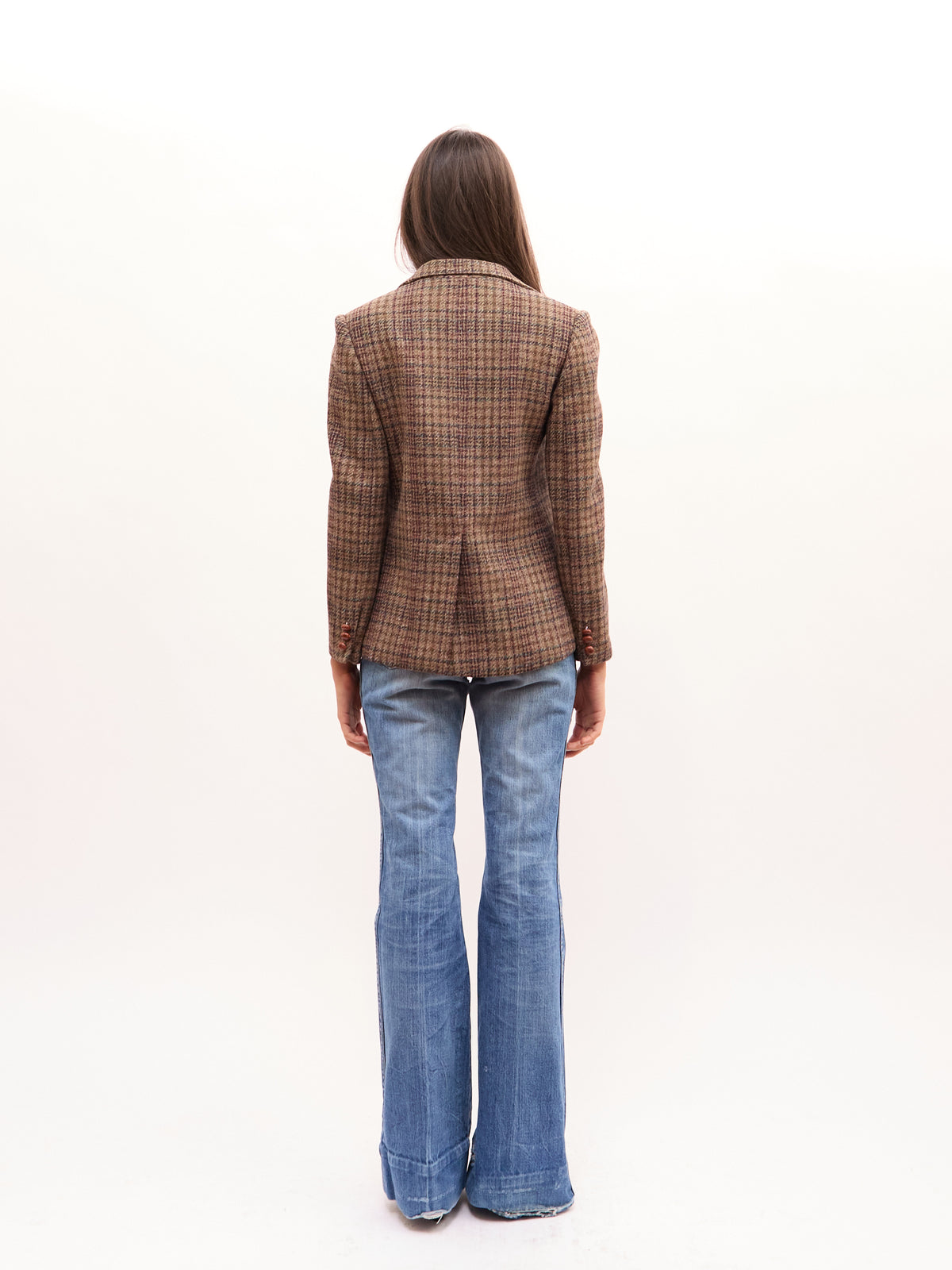 90's Houndstooth Wool Blazer