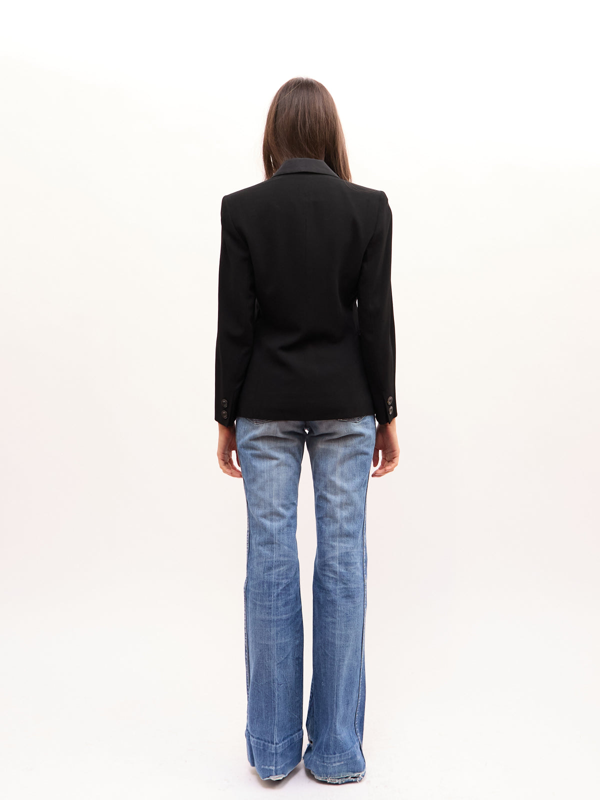 Donna Karan Black Lapel Blazer