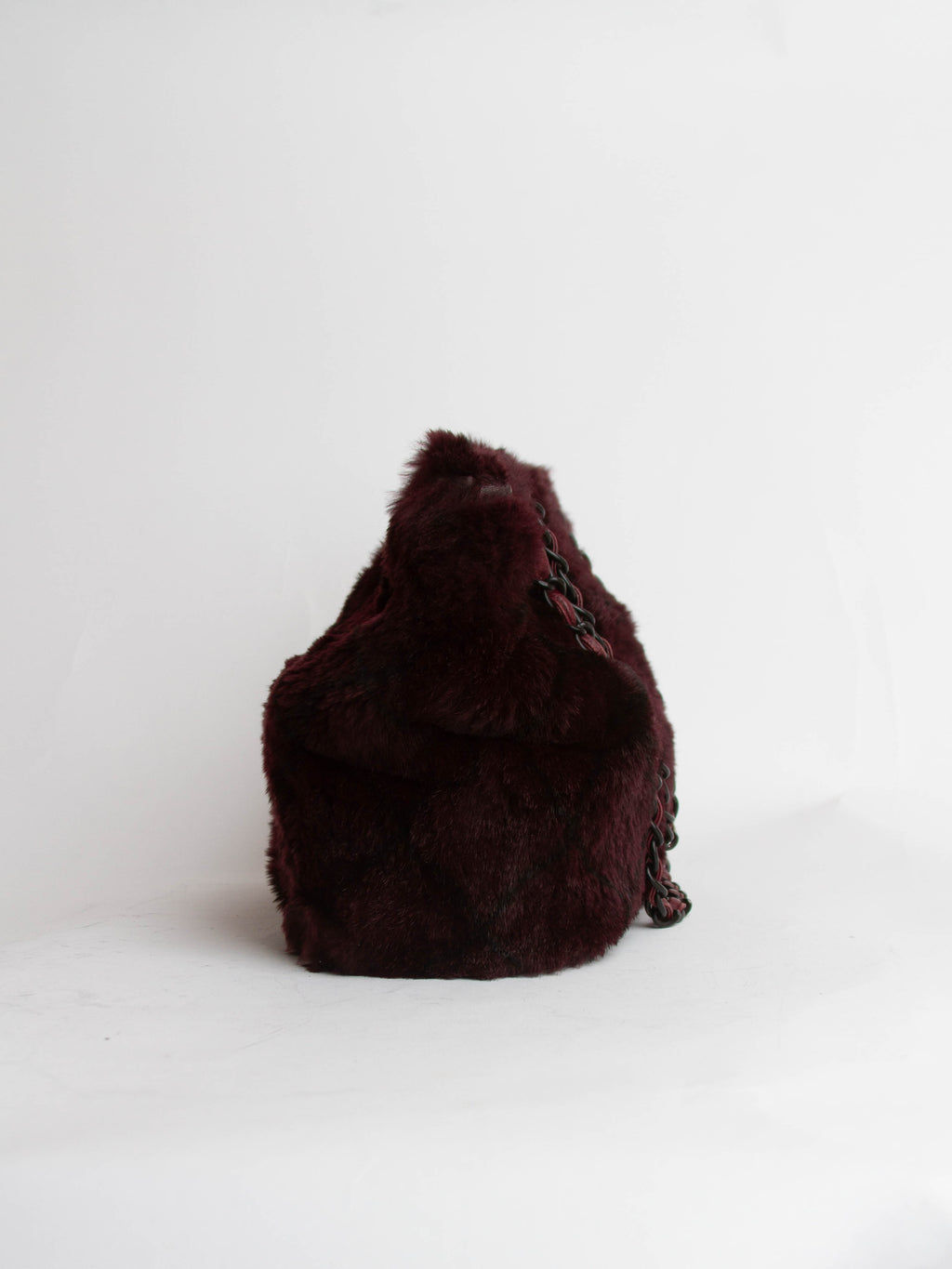 Chanel Rabbit Fur Lambskin Tote