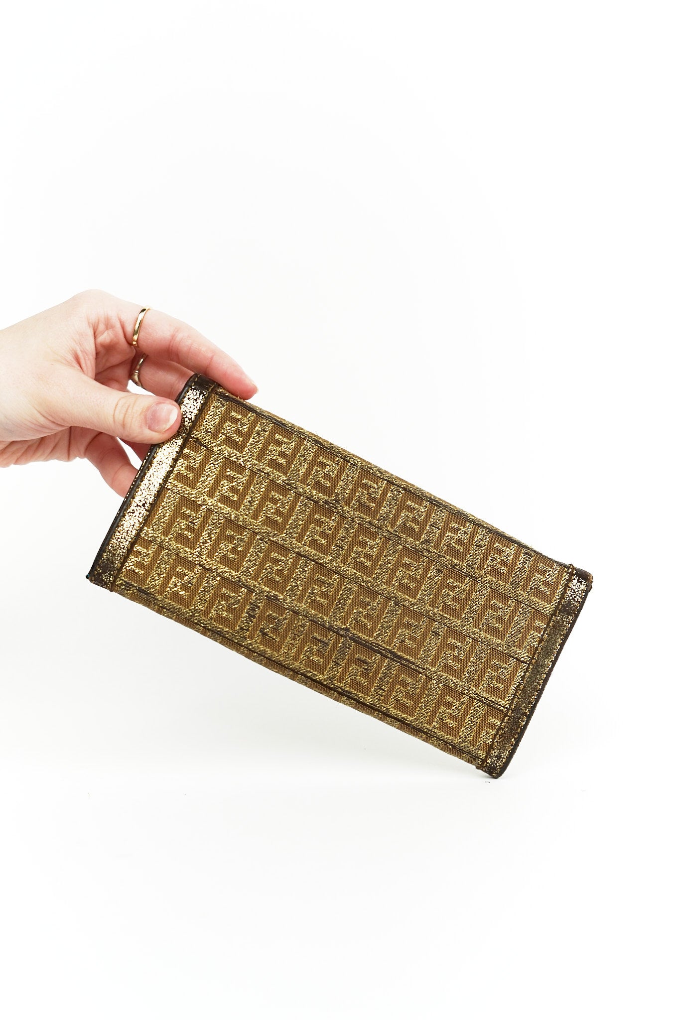 Fendi Gold FF Wallet