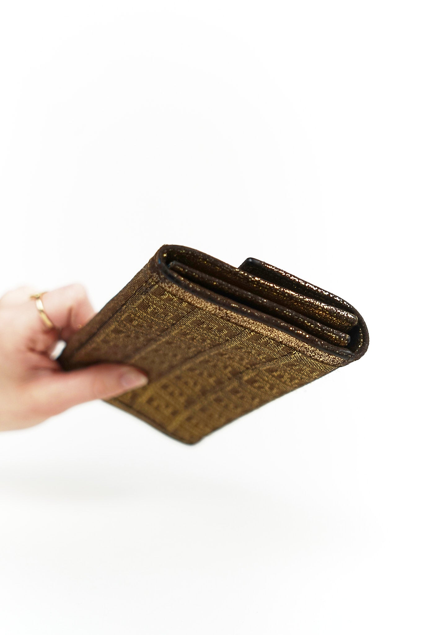 Fendi Gold FF Wallet