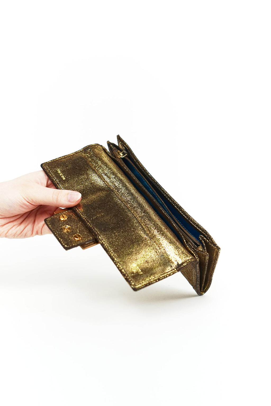 Fendi Gold FF Wallet