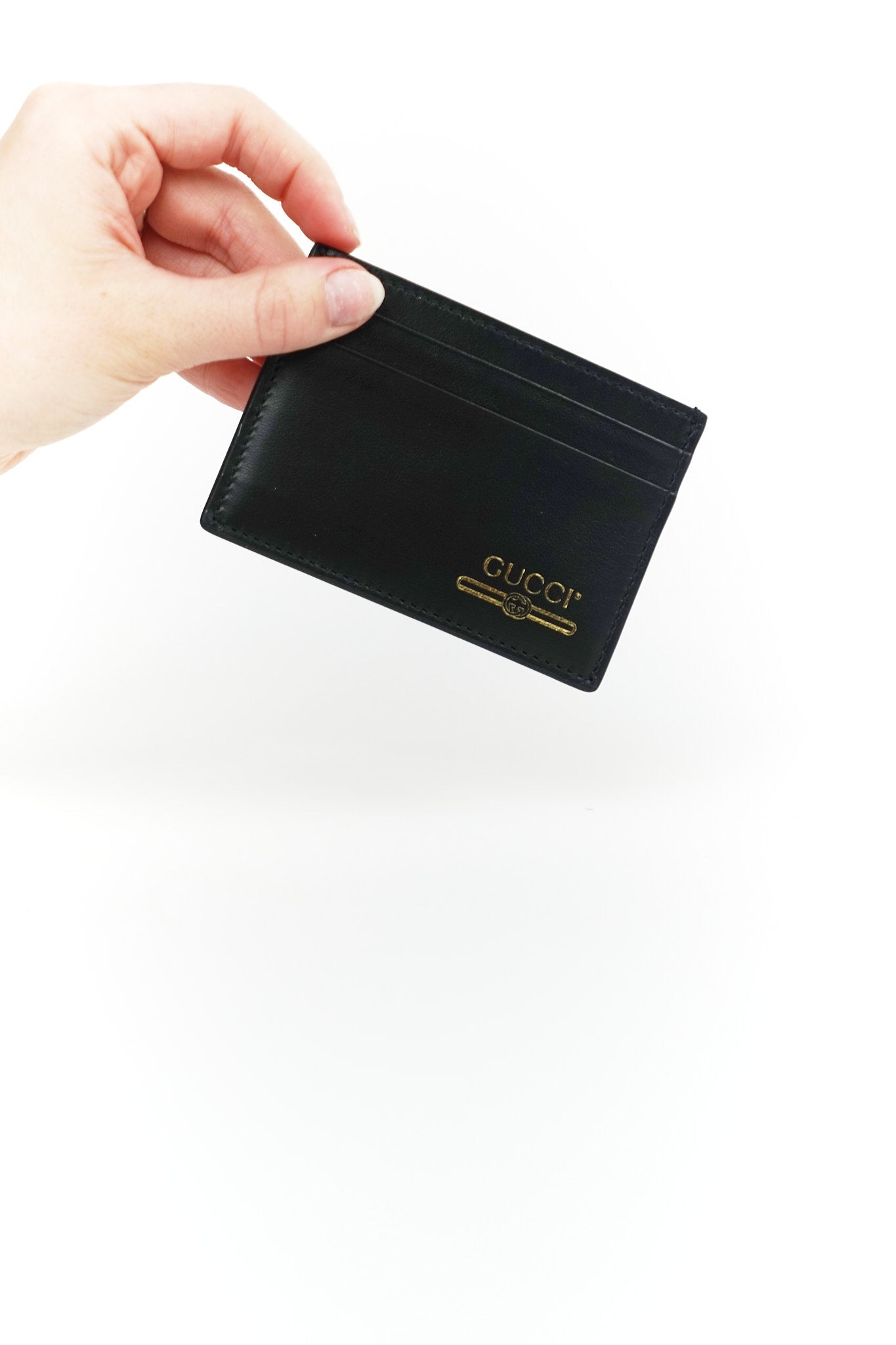 Gucci Black Leather Card Holder