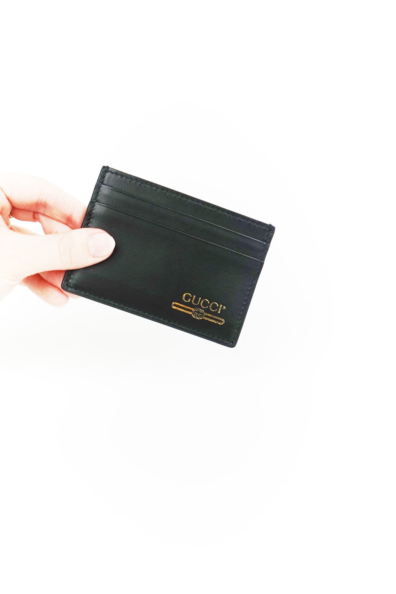 Gucci Black Leather Card Holder