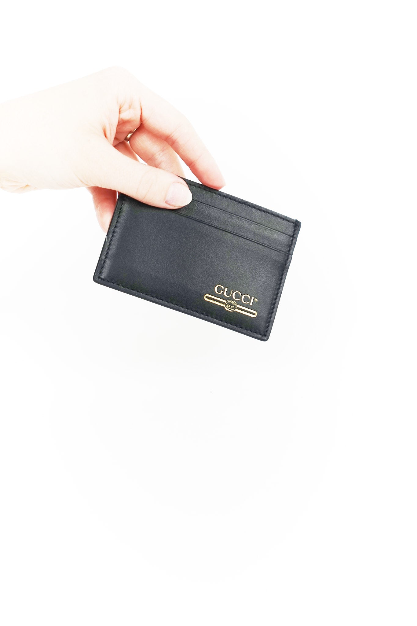 Gucci Black Leather Card Holder