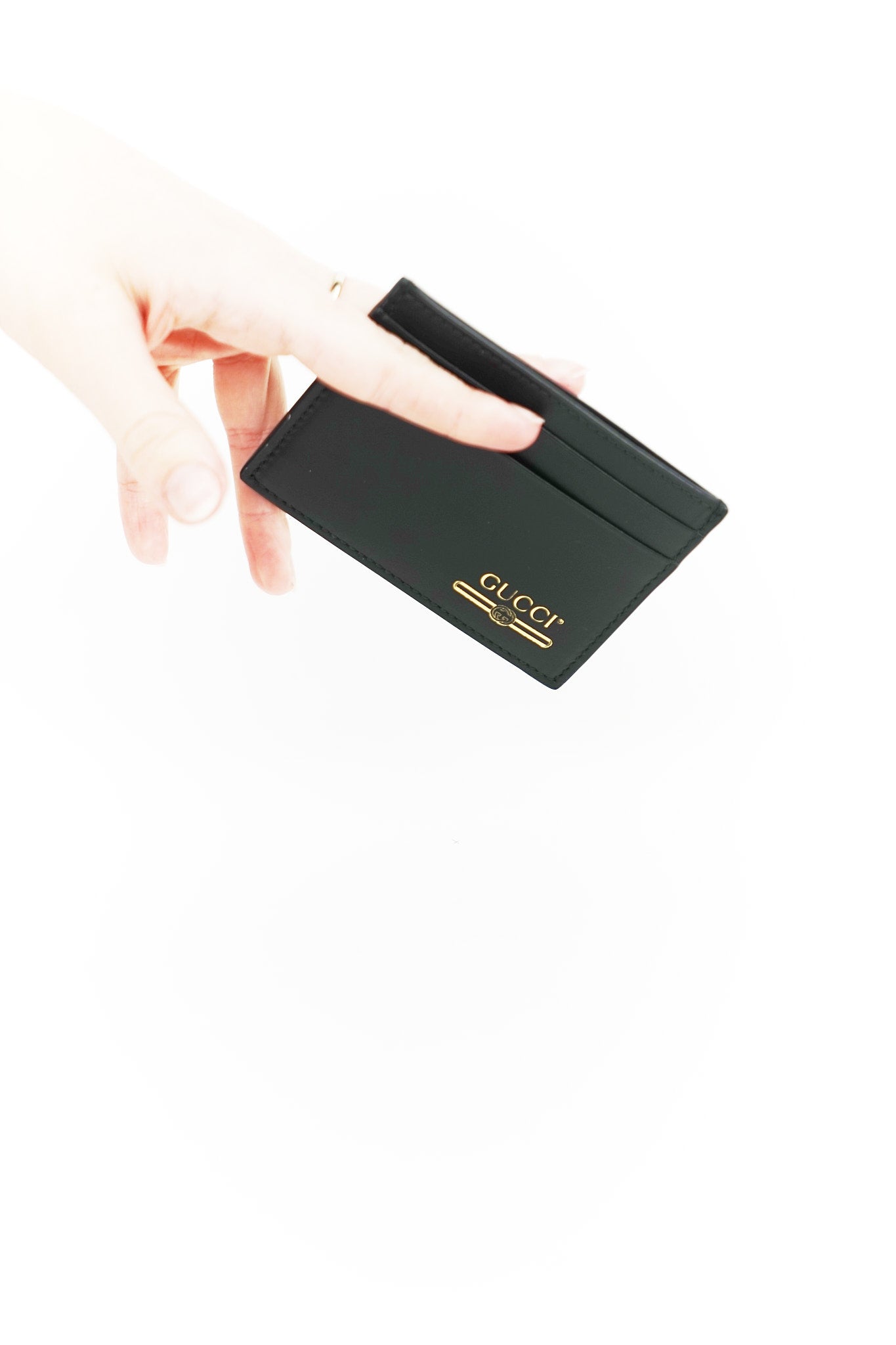 Gucci Black Leather Card Holder