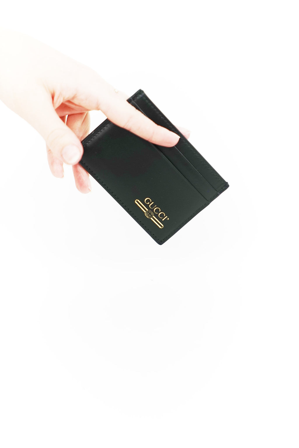 Gucci Black Leather Card Holder