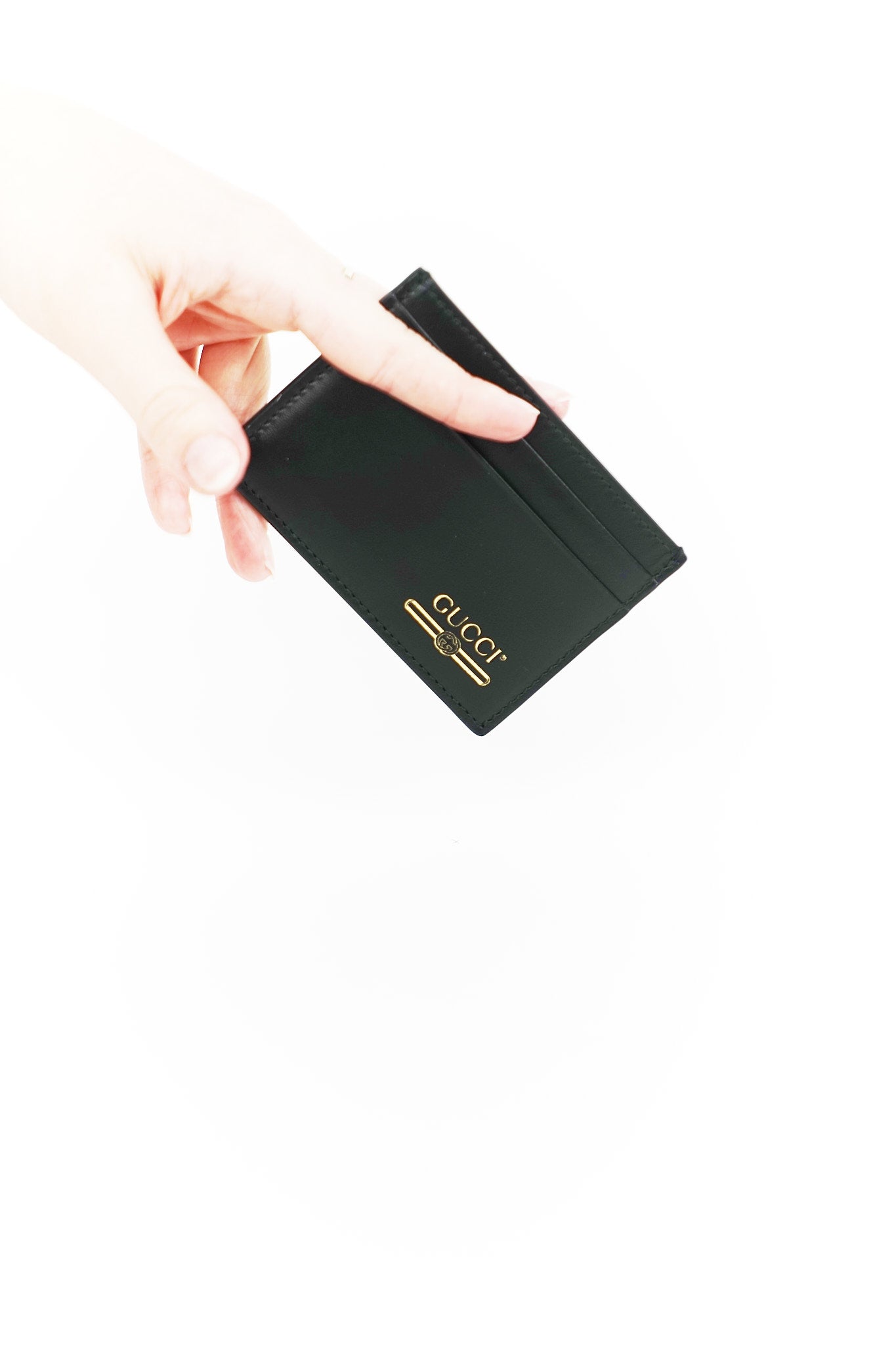 Gucci Black Leather Card Holder