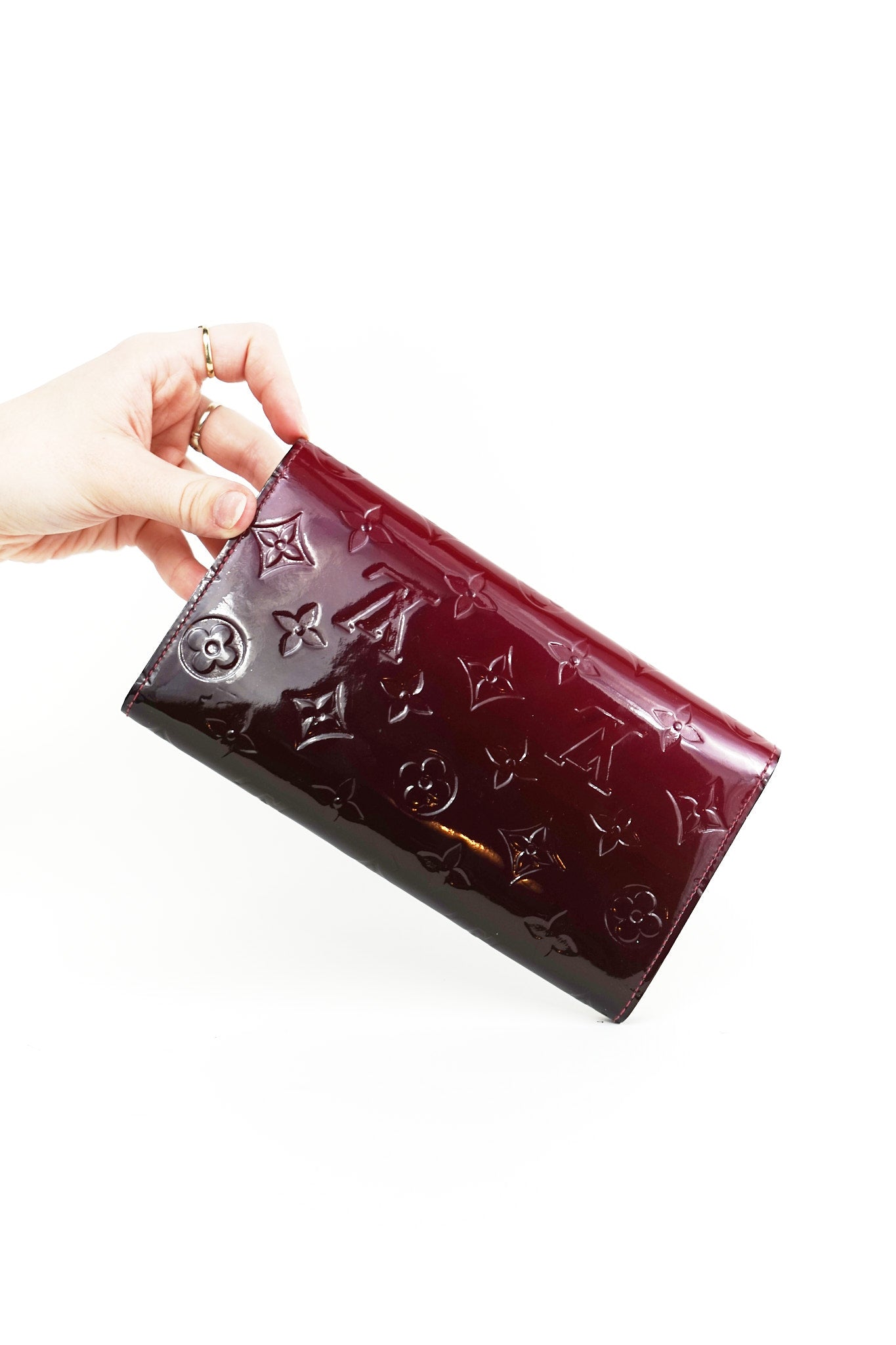 Louis Vuitton Red Gradient Patent Wallet