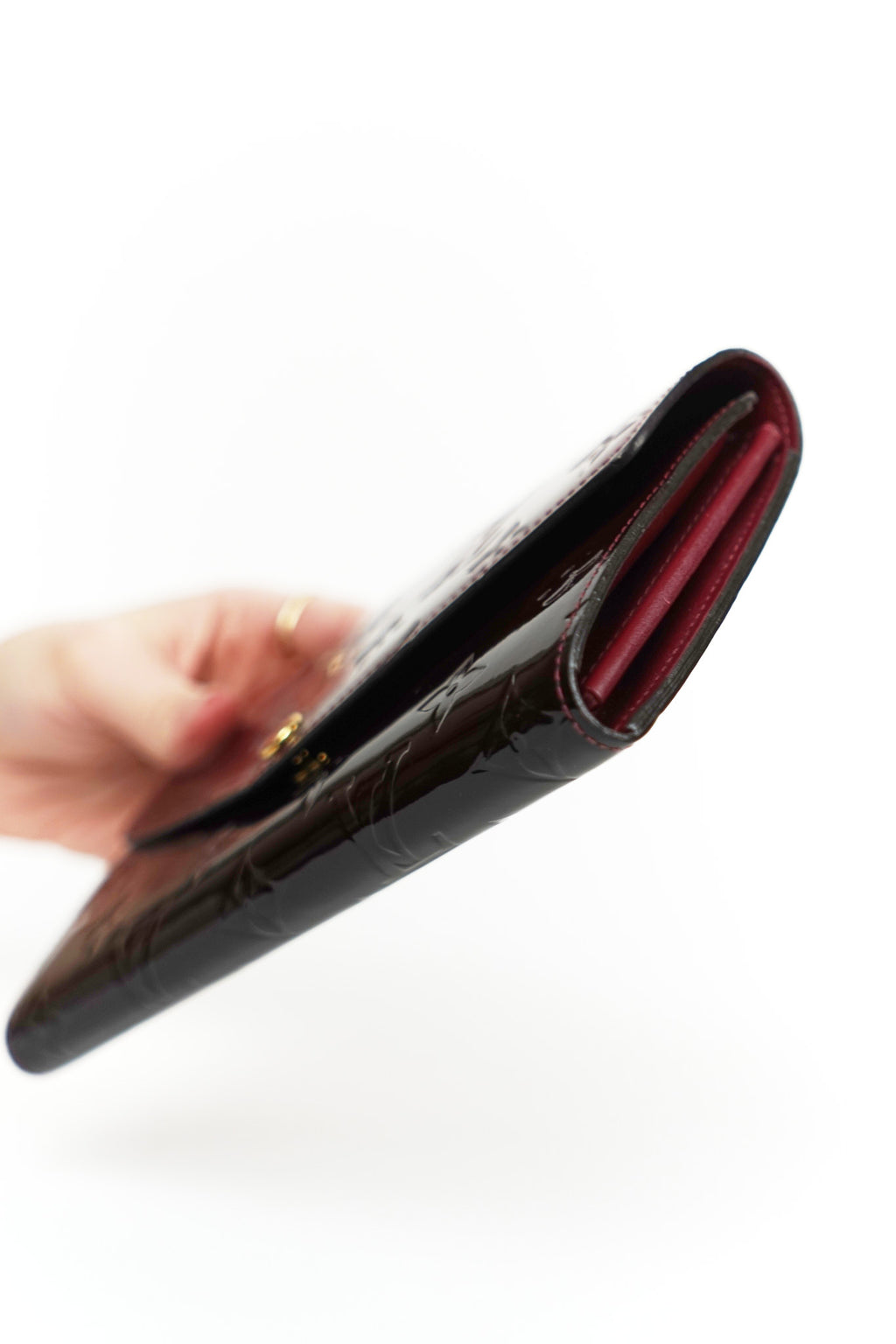 Louis Vuitton Red Gradient Patent Wallet