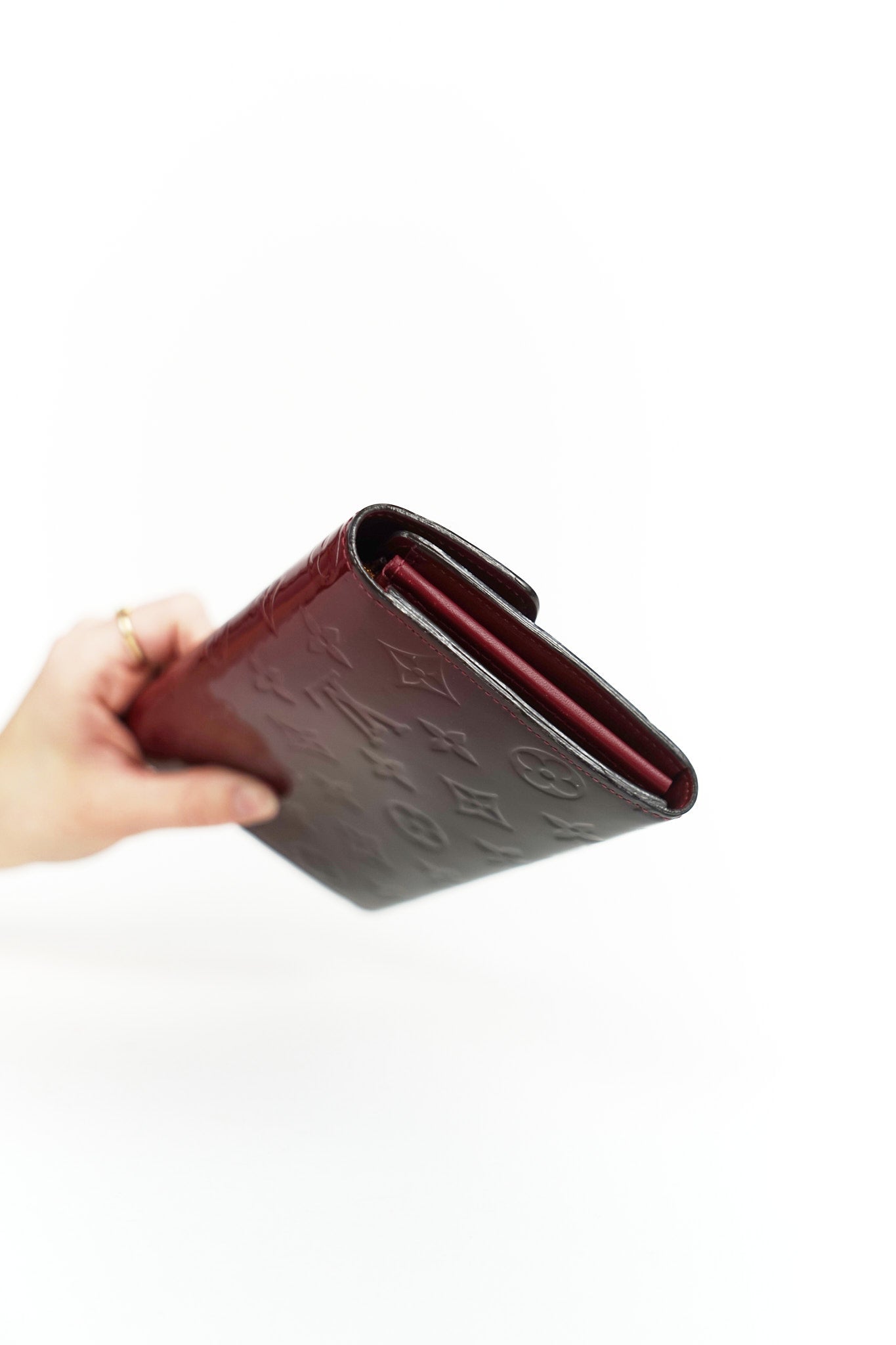 Louis Vuitton Red Gradient Patent Wallet