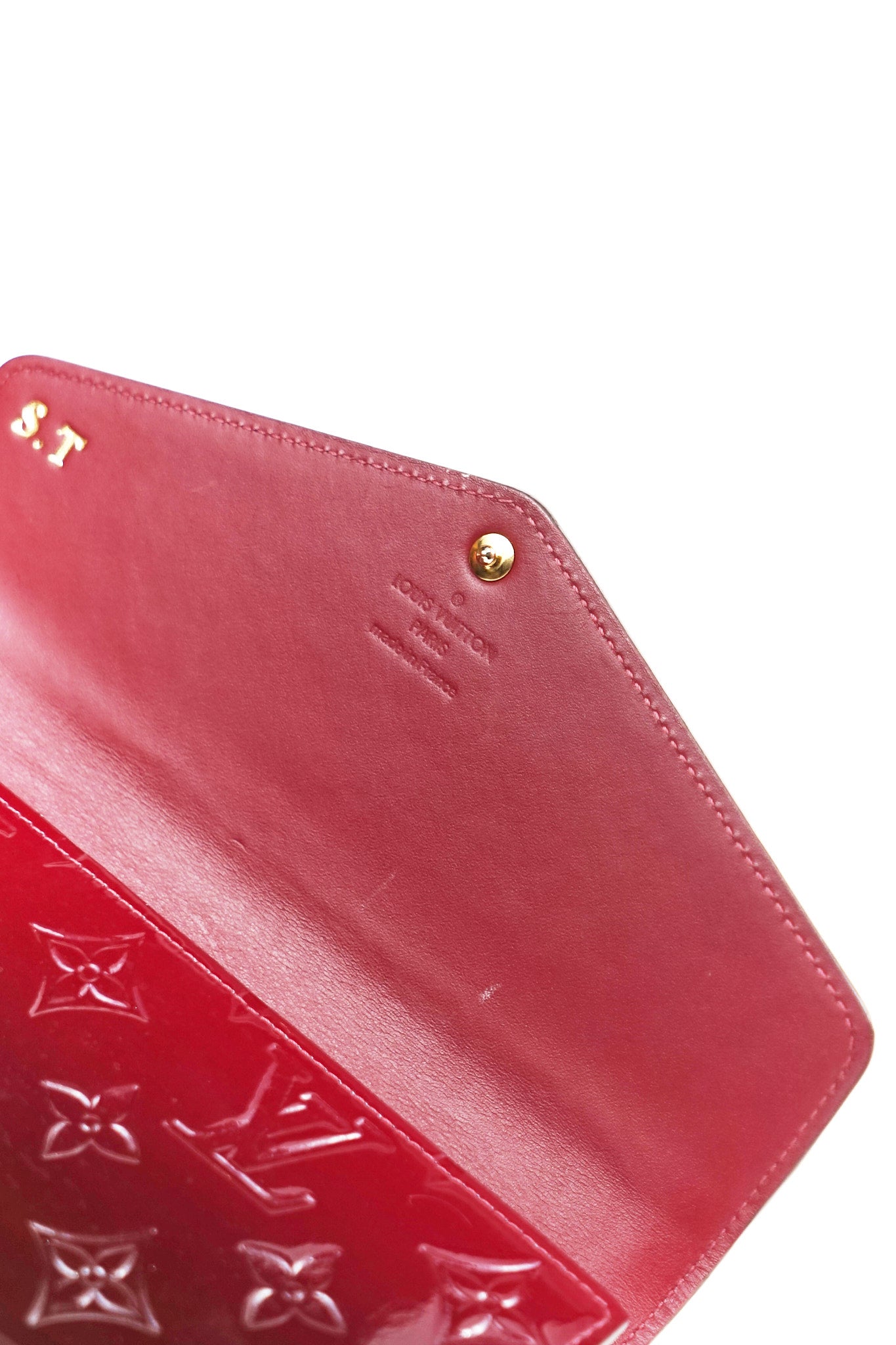 Louis Vuitton Red Gradient Patent Wallet