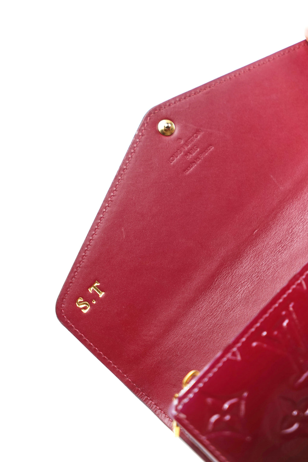 Louis Vuitton Red Gradient Patent Wallet