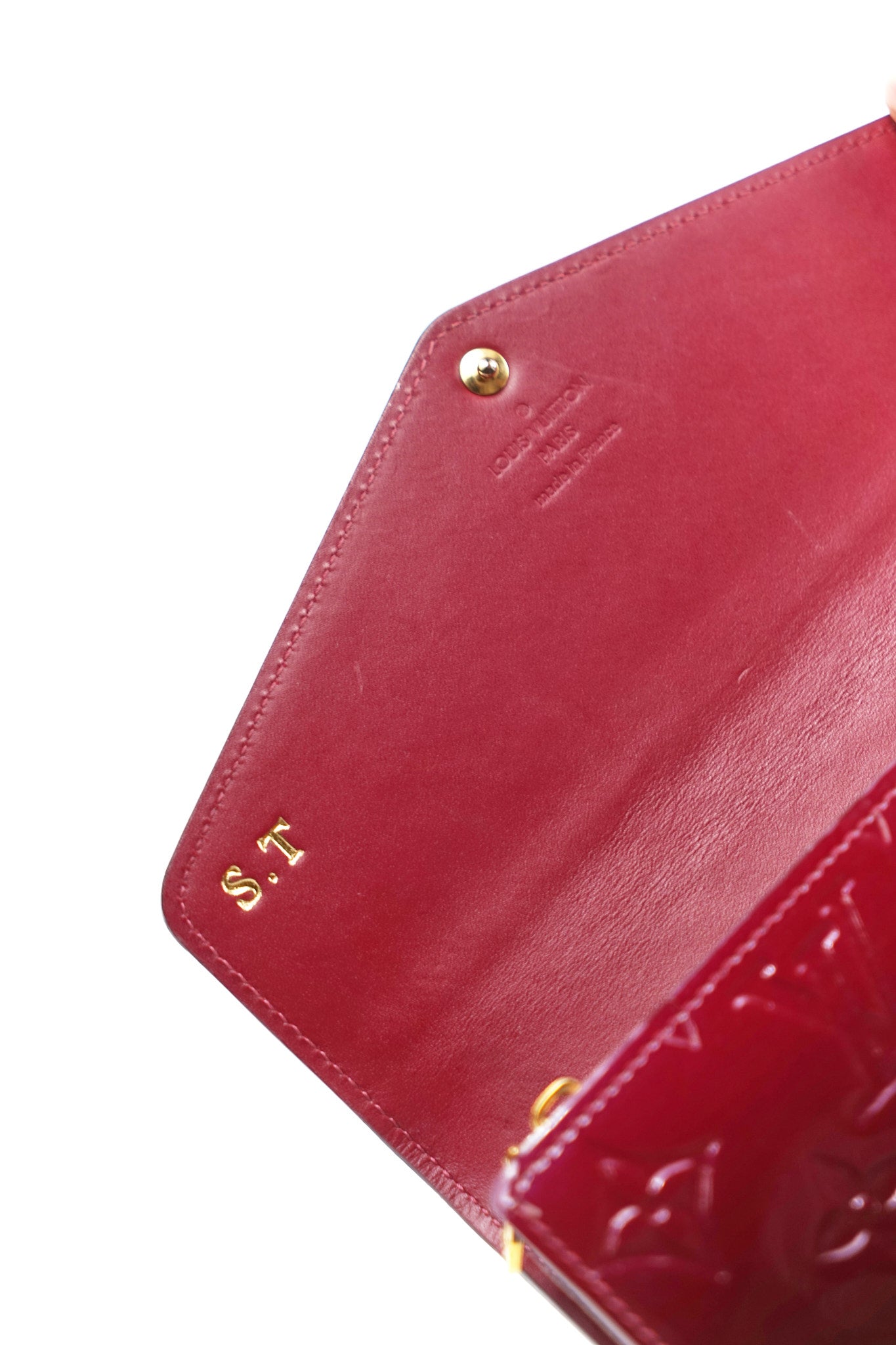 Louis Vuitton Red Gradient Patent Wallet