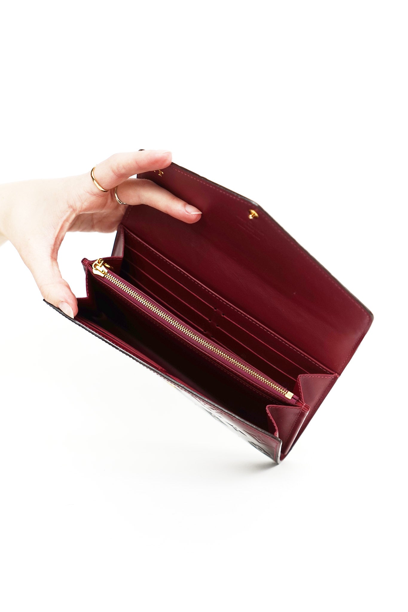 Louis Vuitton Red Gradient Patent Wallet