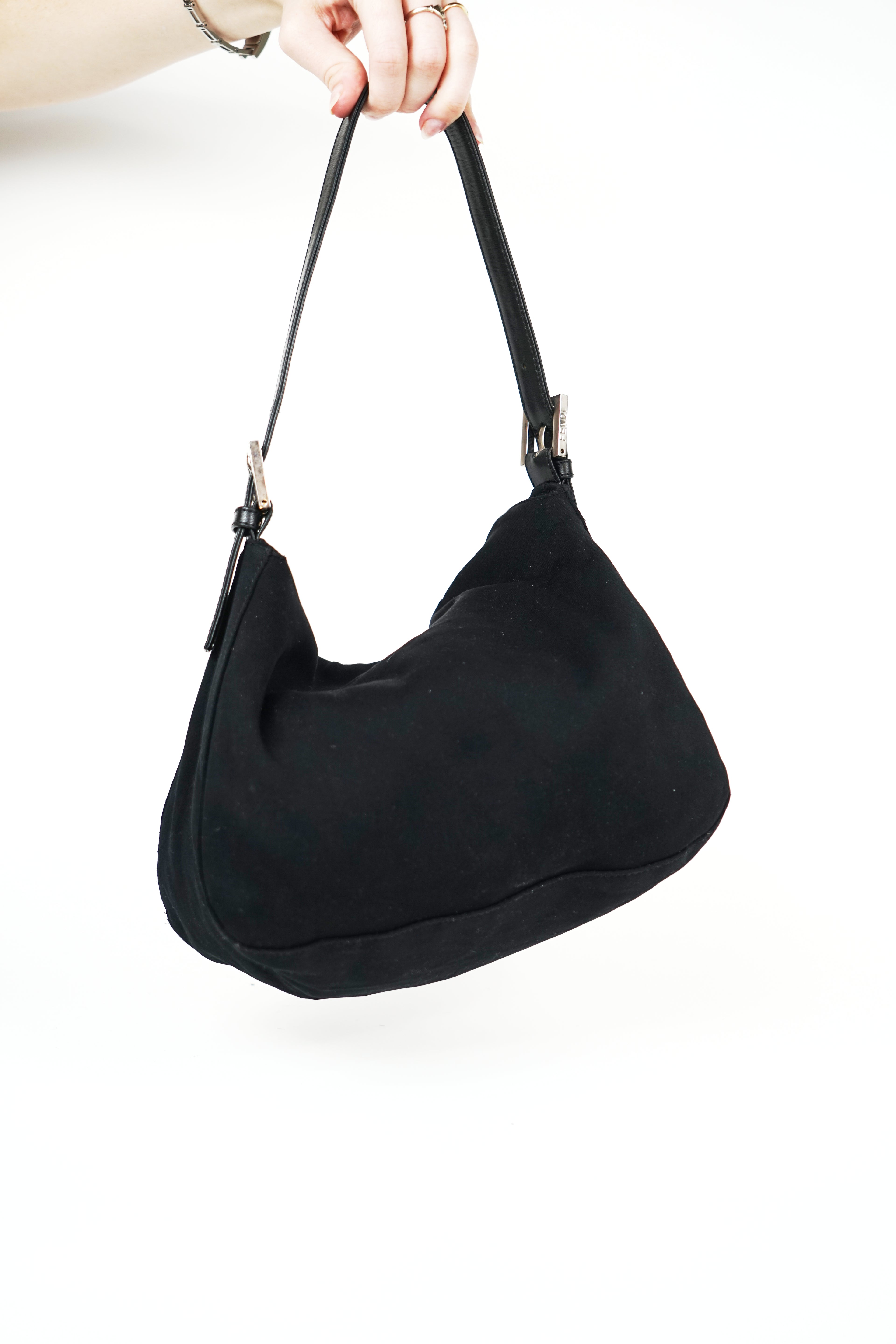 Fendi Black FF Logo Mamma Bag