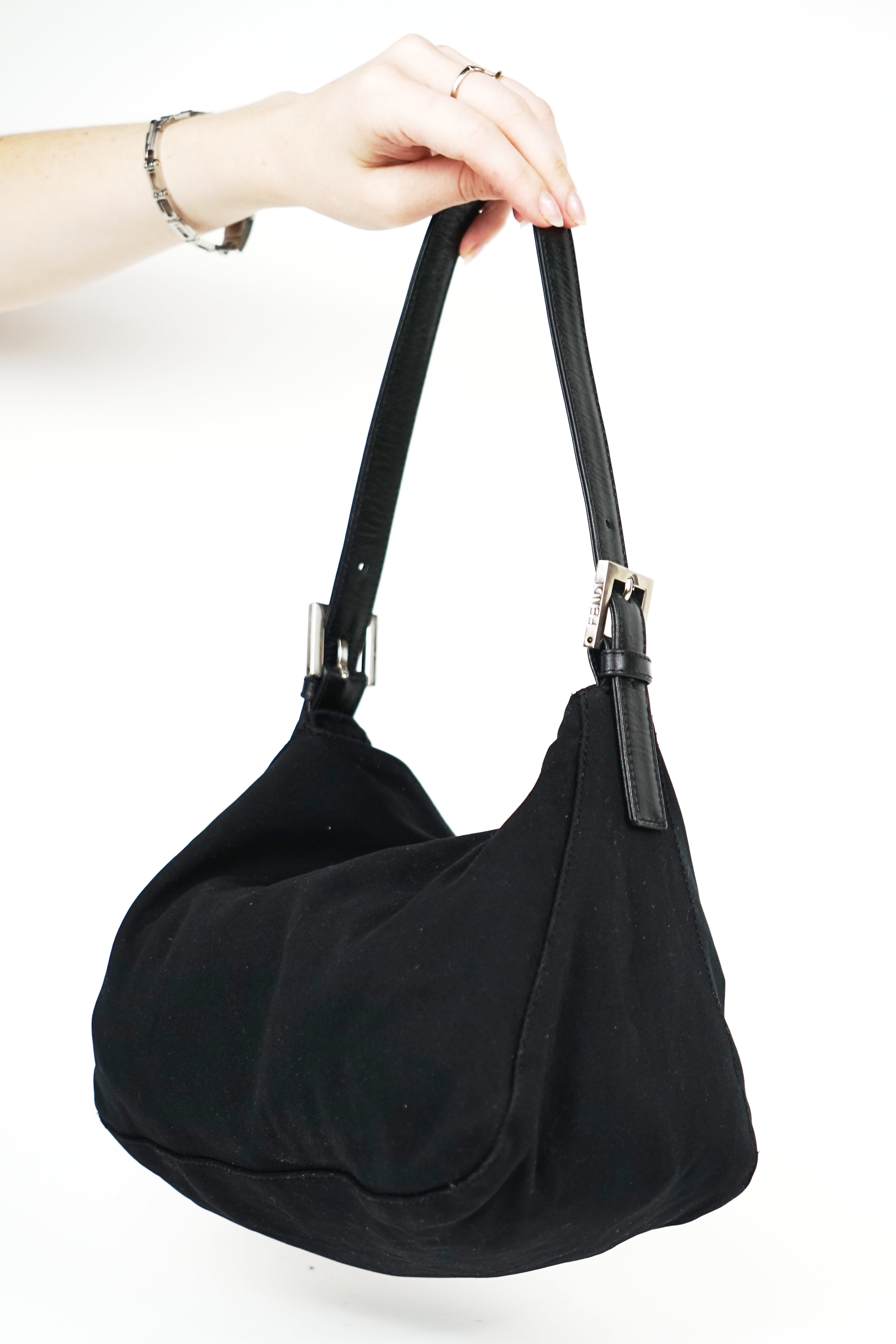 Fendi Black FF Logo Mamma Bag