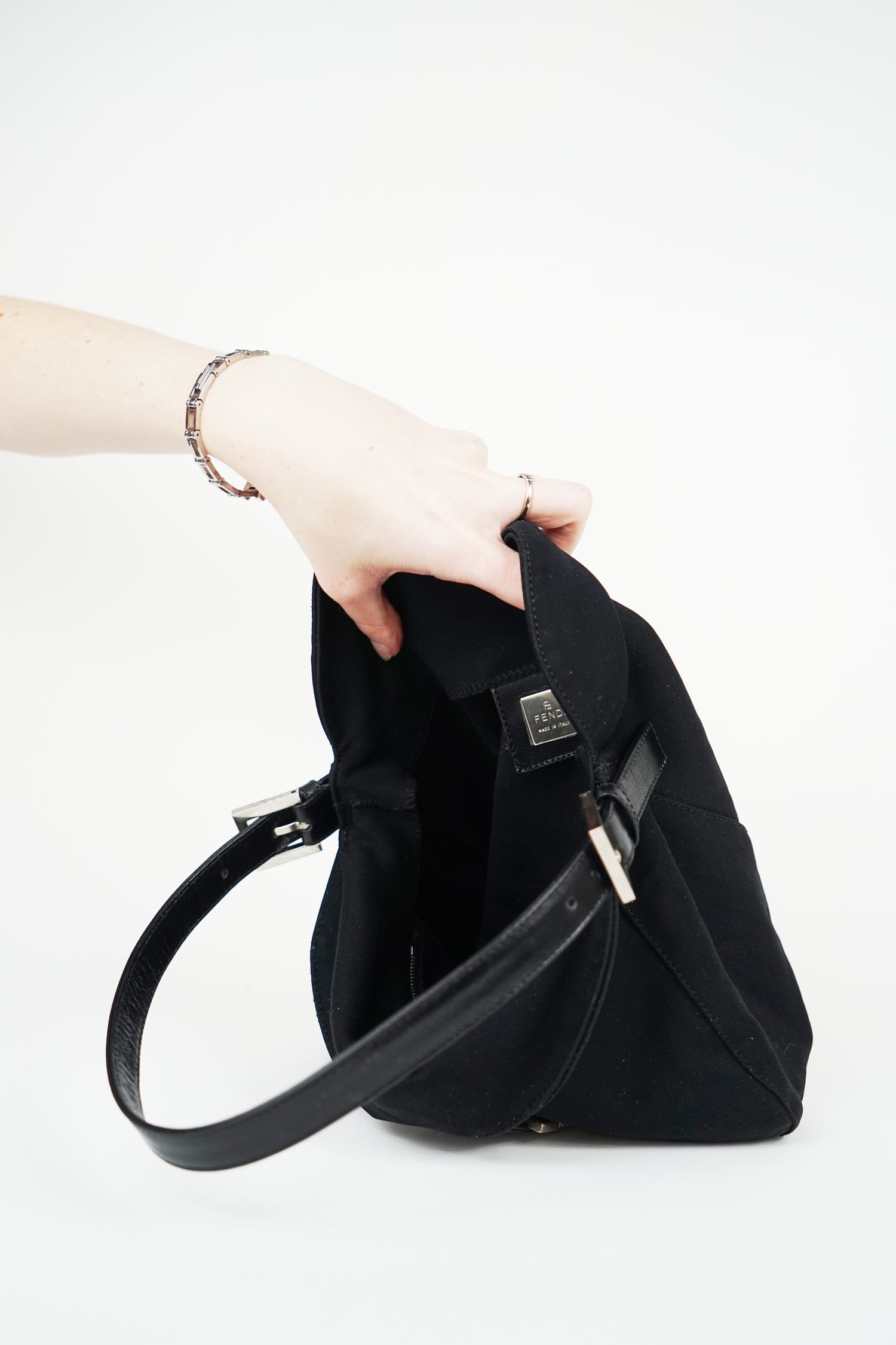 Fendi Black FF Logo Mamma Bag
