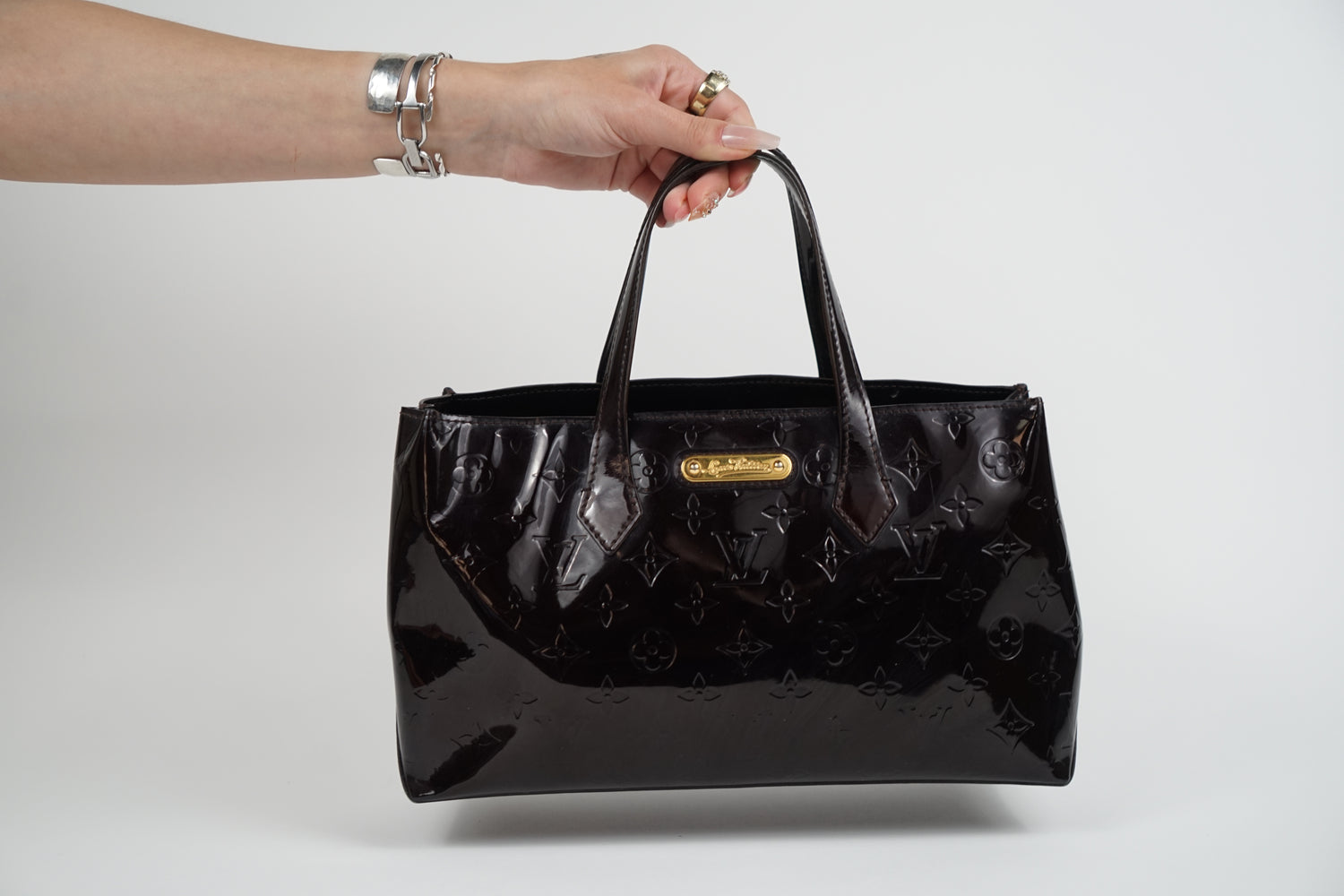 Louis Vuitton Black Patent Bag