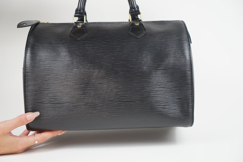 Louis Vuitton Black Epi Leather Speedy 30