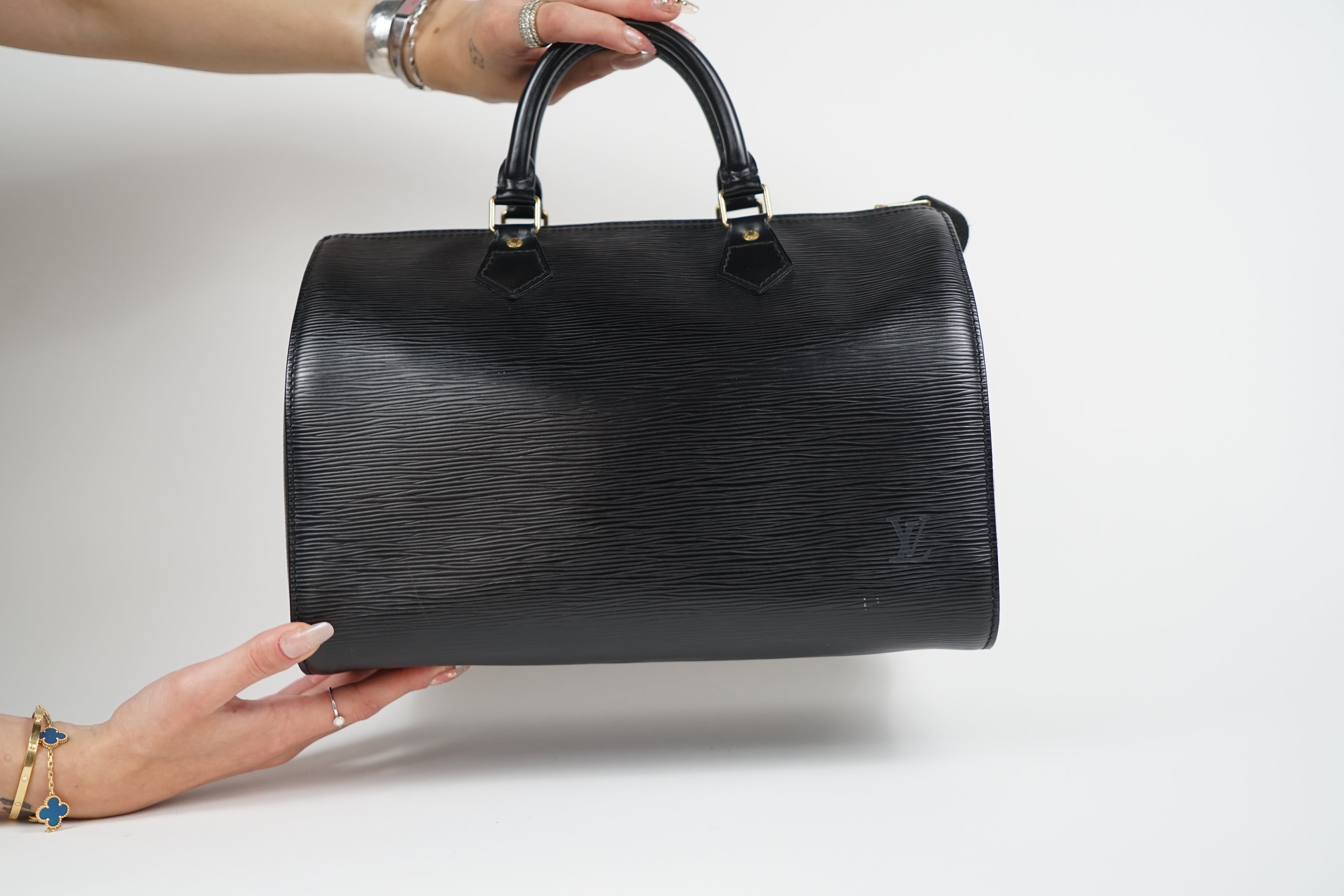 Louis Vuitton Black Epi Leather Speedy 30