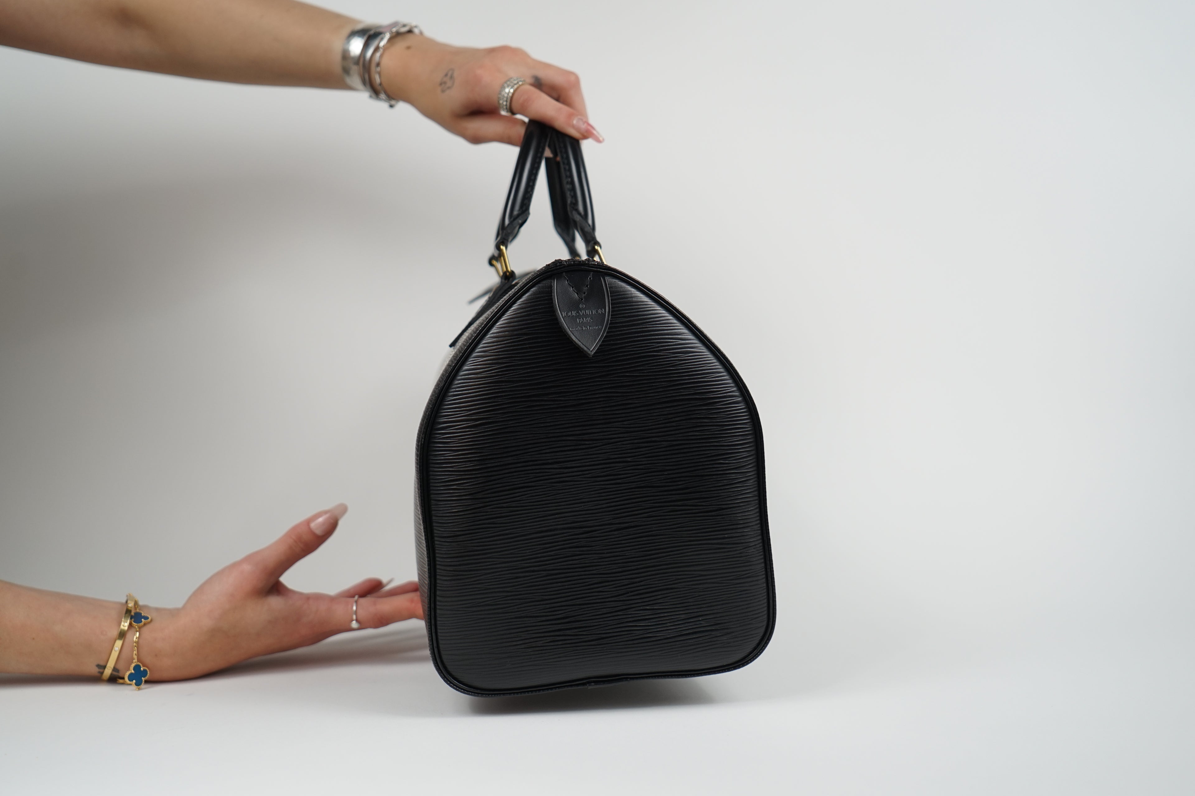 Louis Vuitton Black Epi Leather Speedy 30