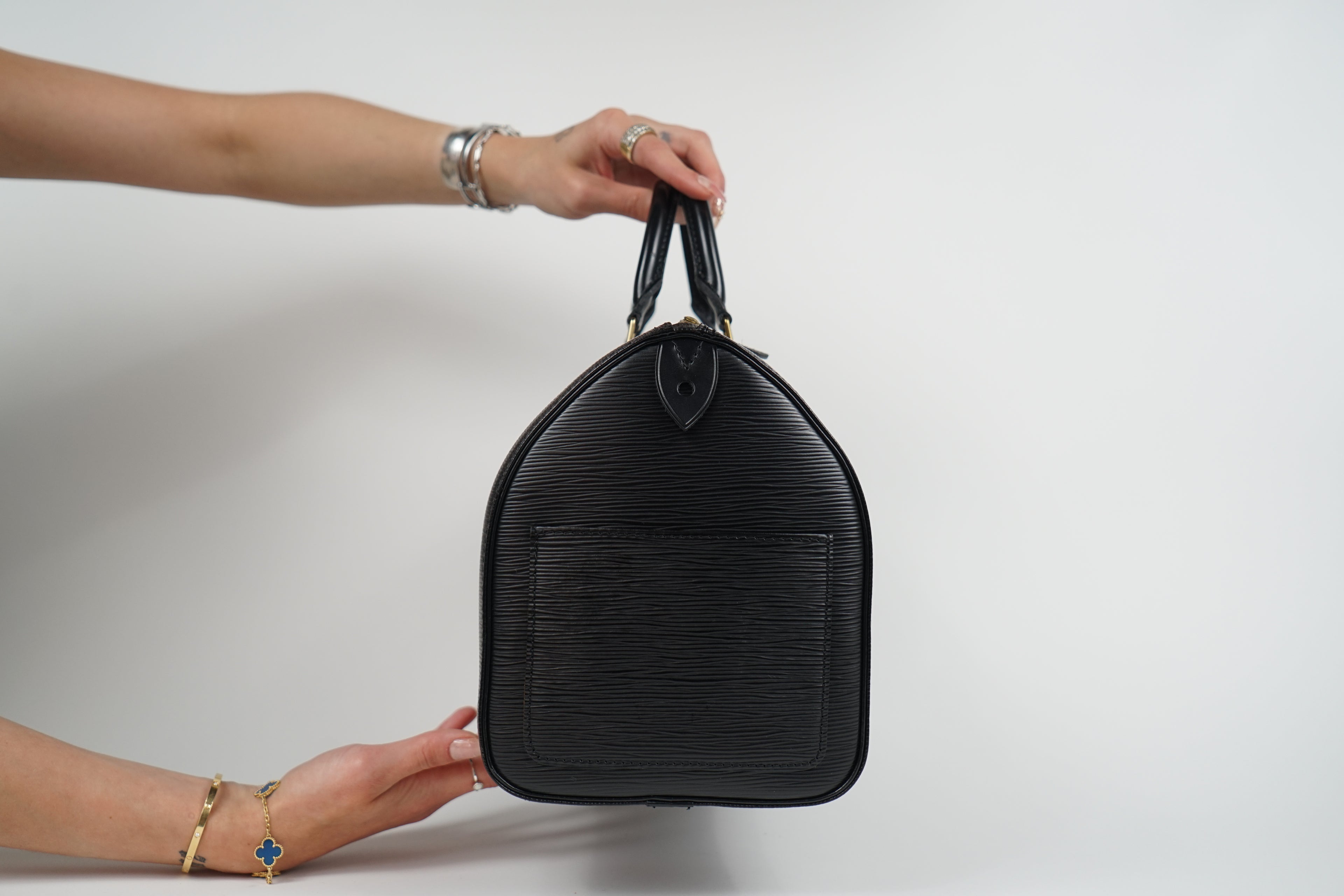 Louis Vuitton Black Epi Leather Speedy 30