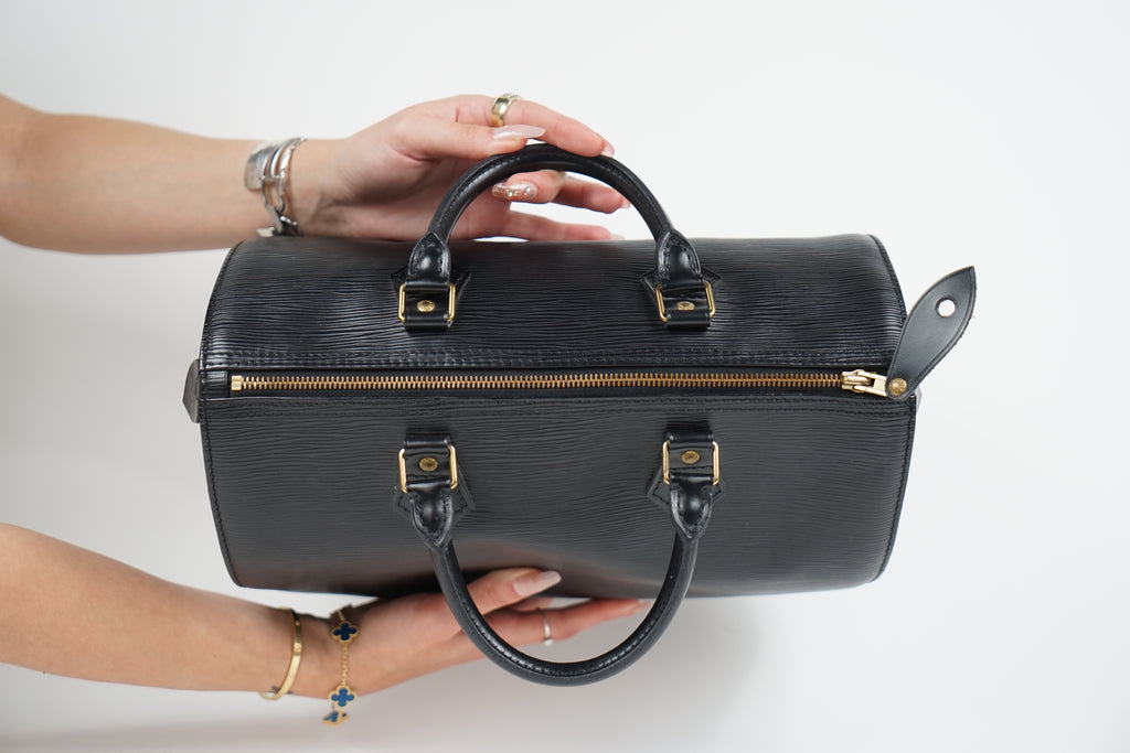 Louis Vuitton Black Epi Leather Speedy 30