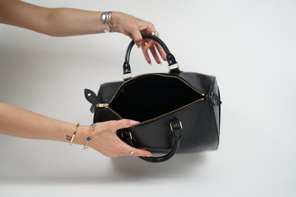 Louis Vuitton Black Epi Leather Speedy 30