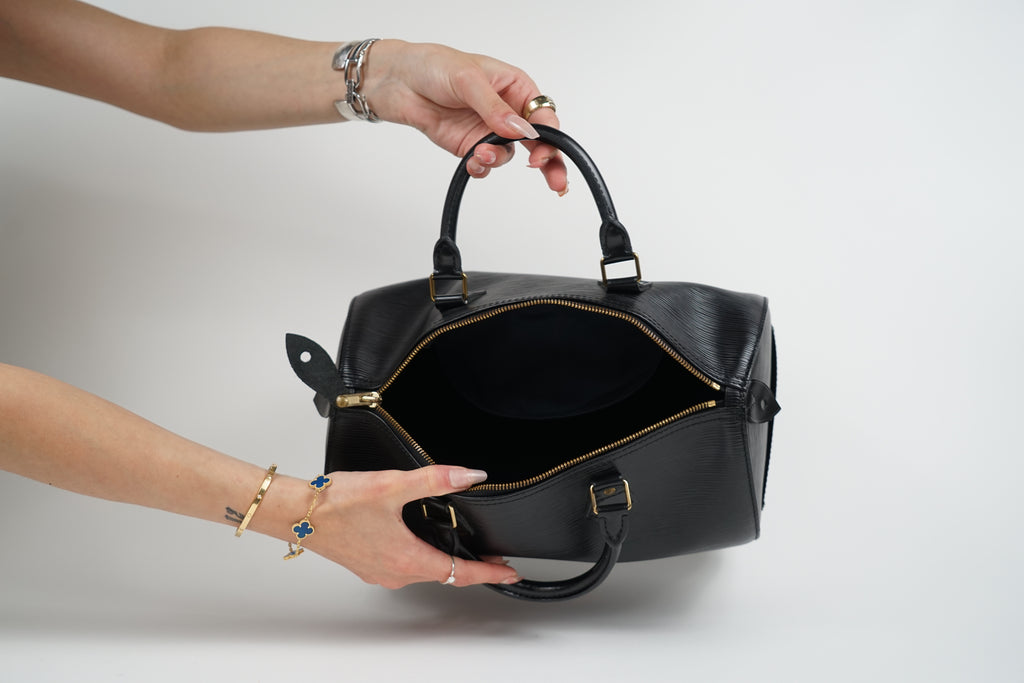 Louis Vuitton Black Epi Leather Speedy 30