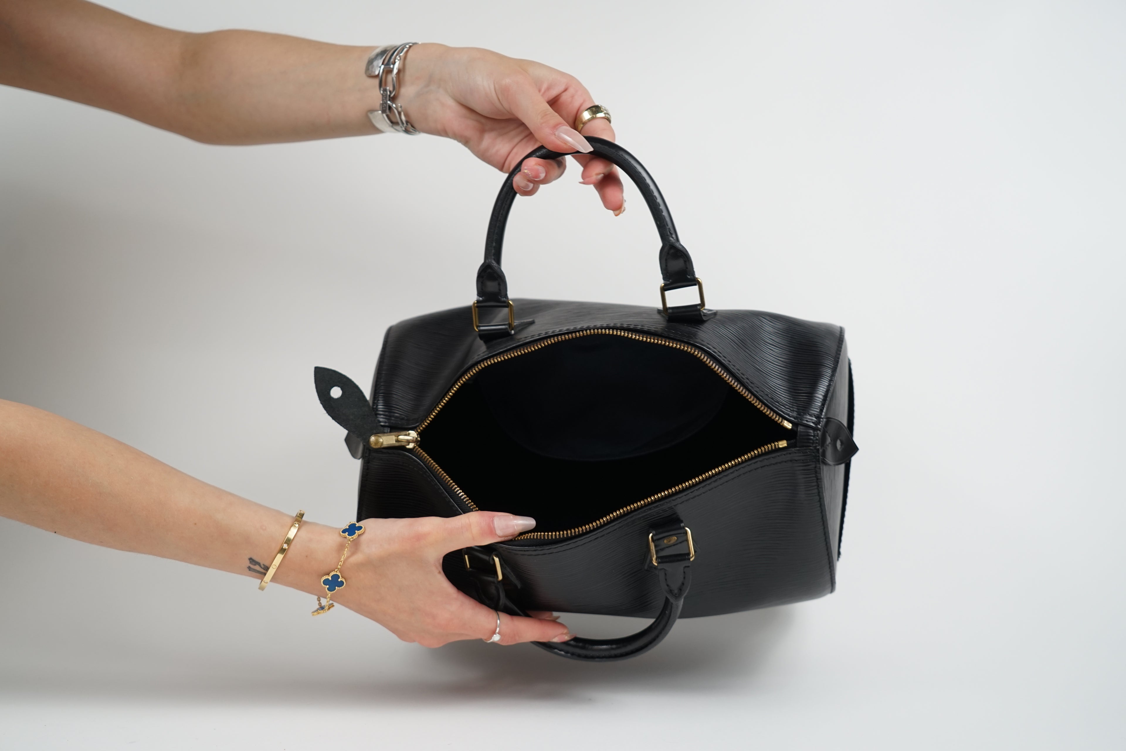 Louis Vuitton Black Epi Leather Speedy 30