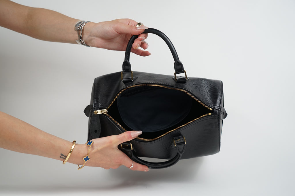Louis Vuitton Black Epi Leather Speedy 30