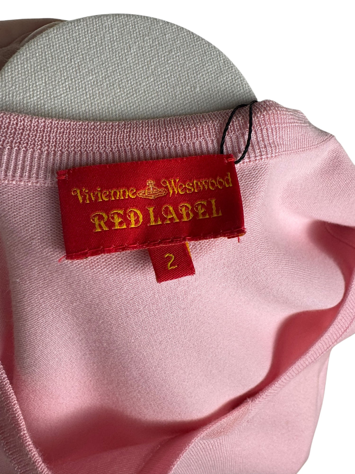 Vivienne Westwood Pink Orb Short Sleeve V-Neck