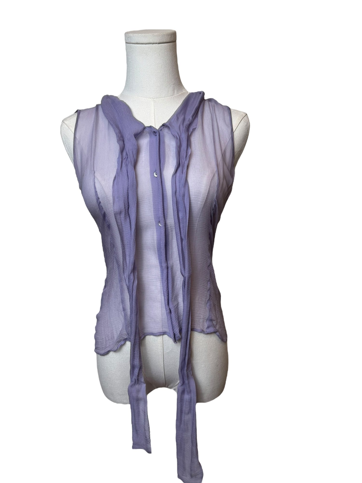 Christian Dior Purple Sheer Tank