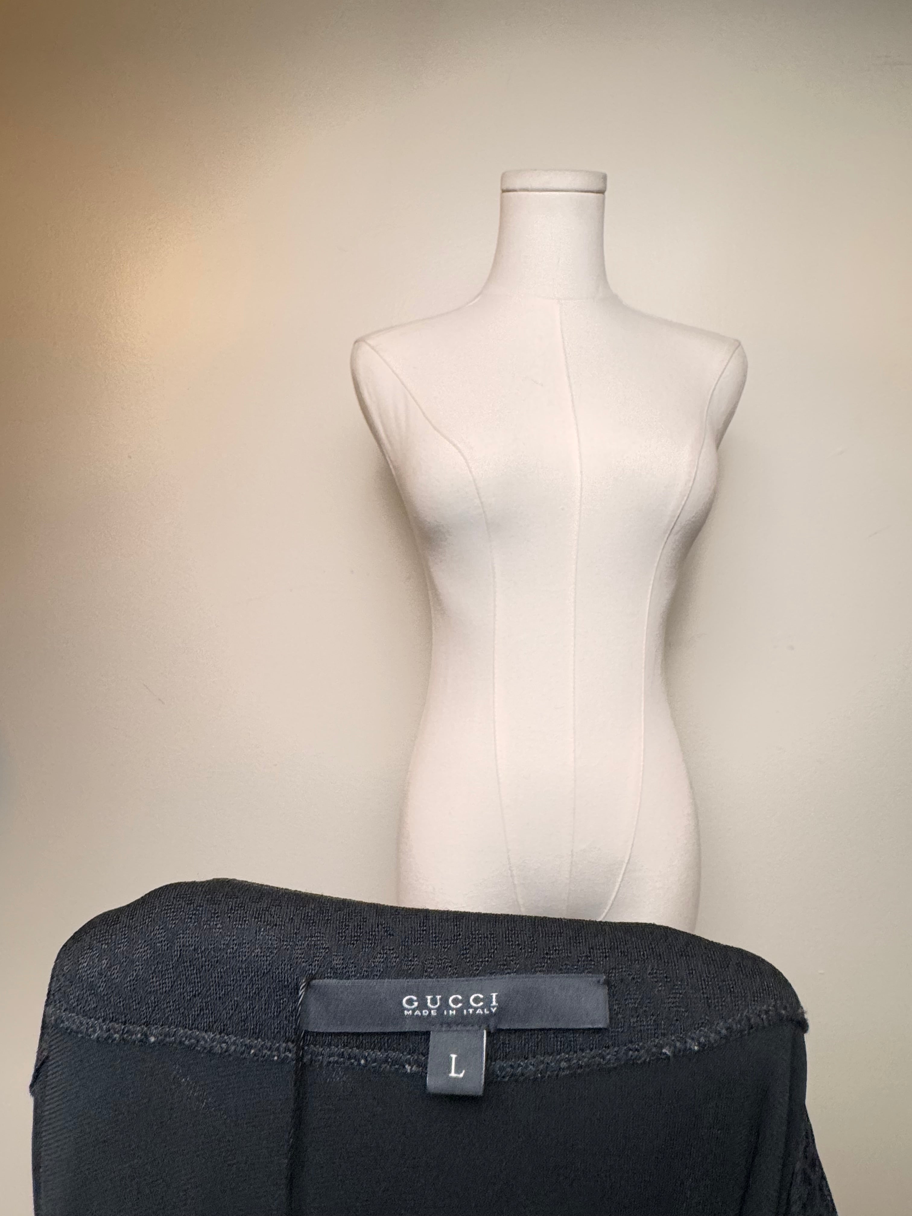 Gucci Black Sweater w/ Lace Back Panel