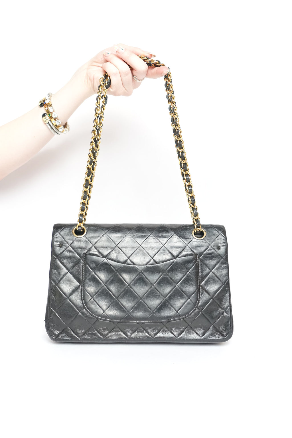Chanel Black Lambskin Classic Double Flap Bag