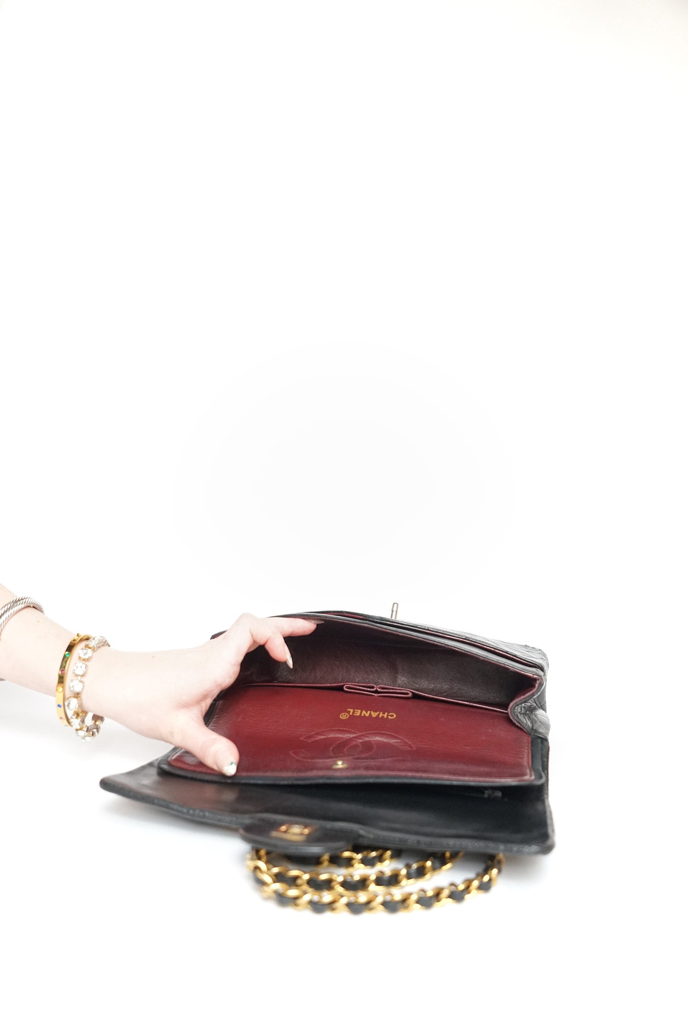 Chanel Black Lambskin Classic Double Flap Bag