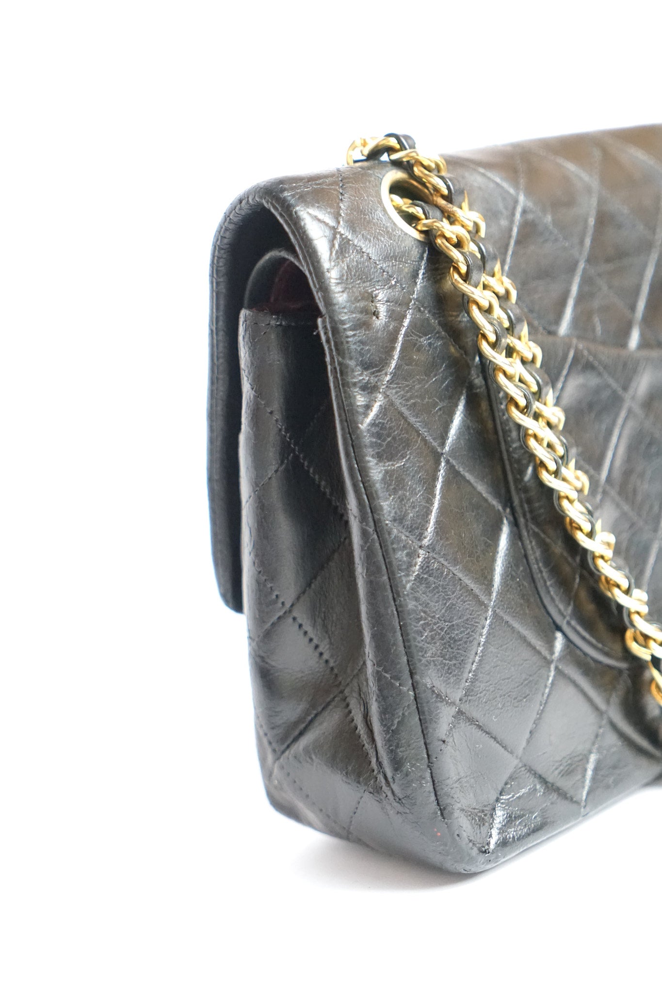 Chanel Black Lambskin Classic Double Flap Bag