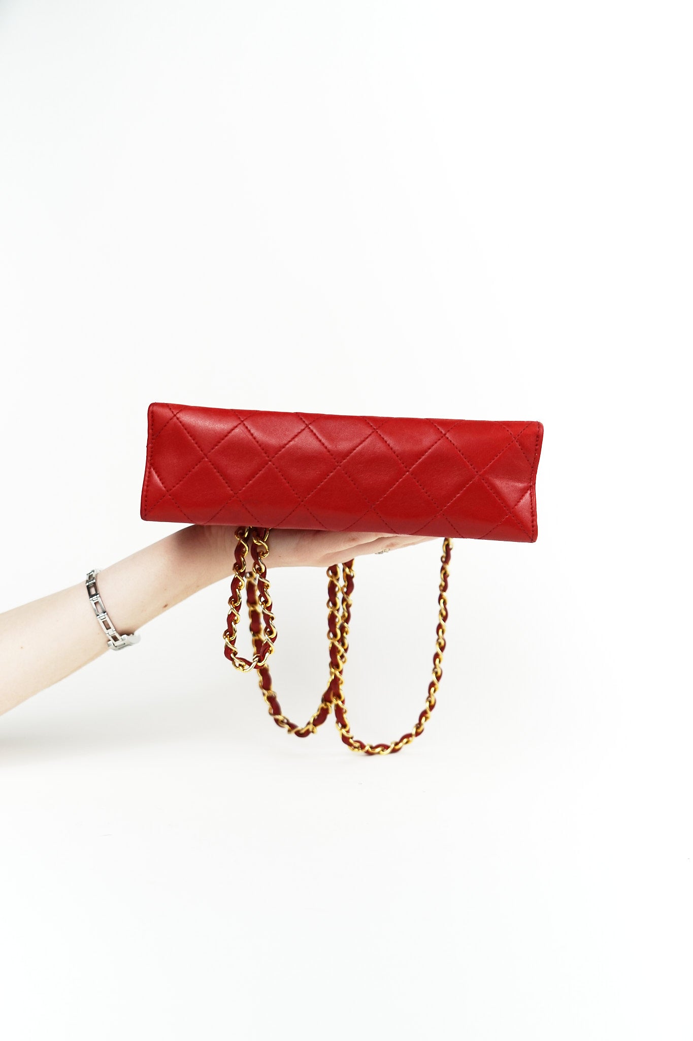 Chanel Red Lambskin CC Crossbody